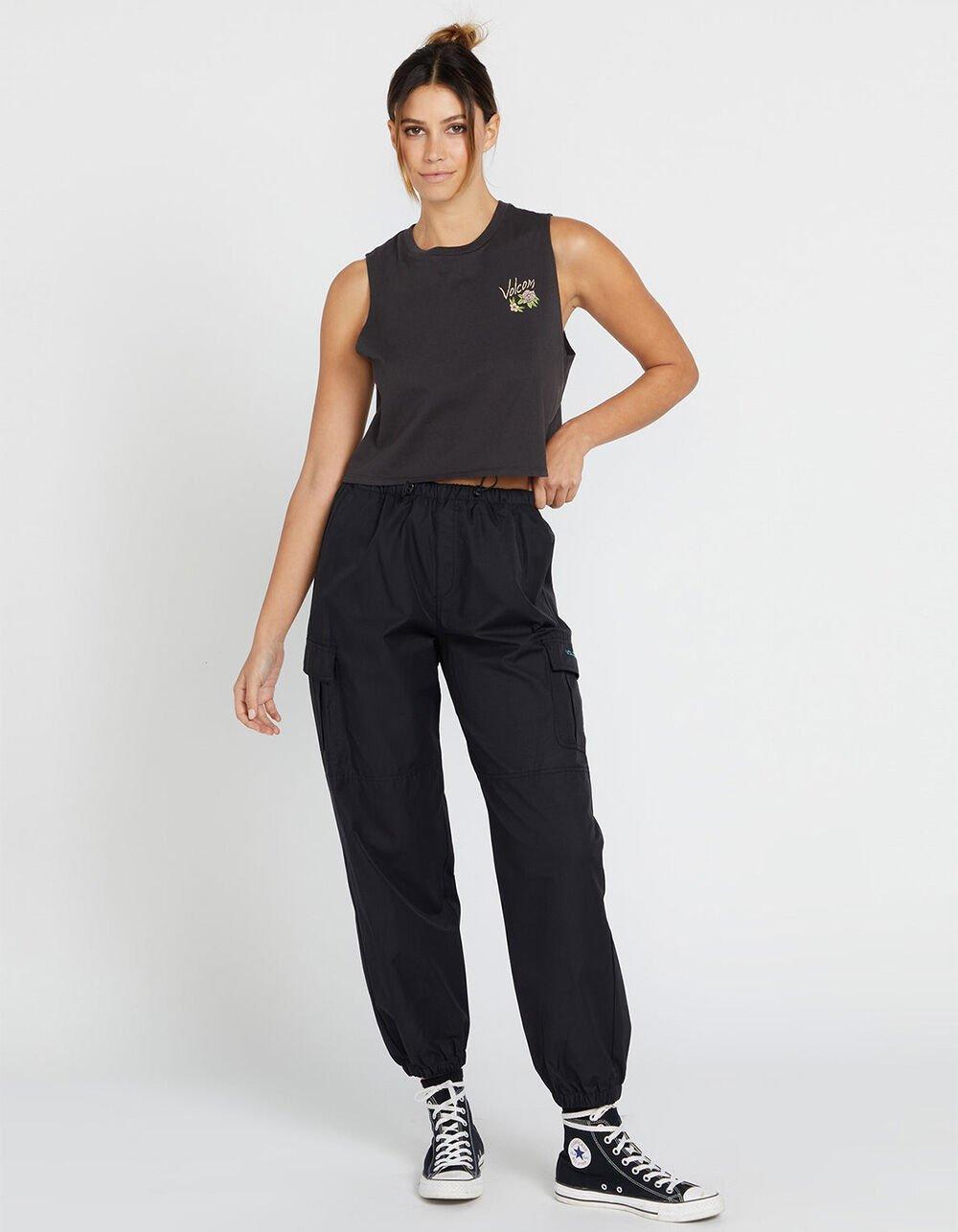 VOLCOM Earth Tripper Womens Joggers - BLACK Product Image