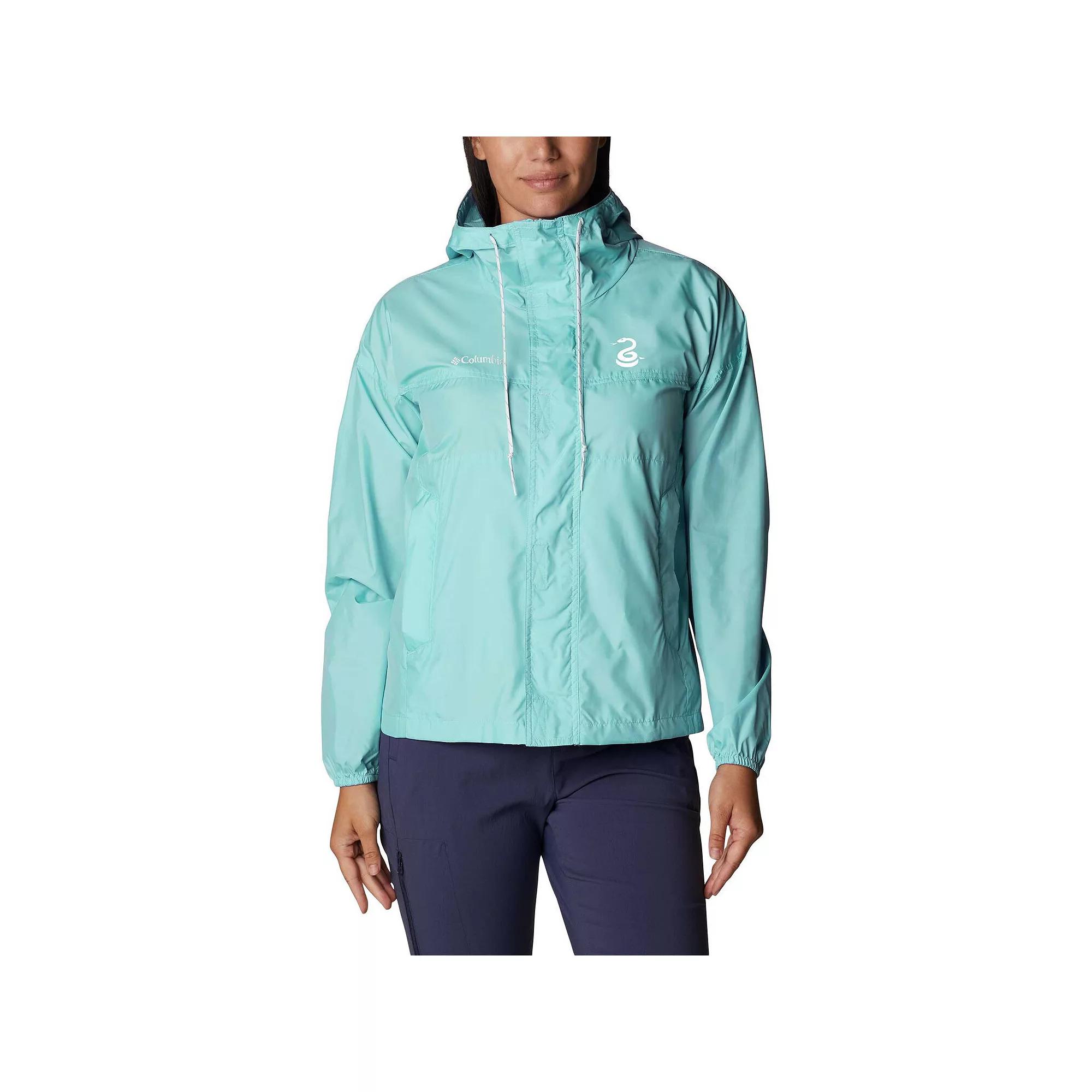 Women's Columbia Sky Blue New York City FC Flash Challenger Omni-Shade Full-Zip Windbreaker,  Product Image