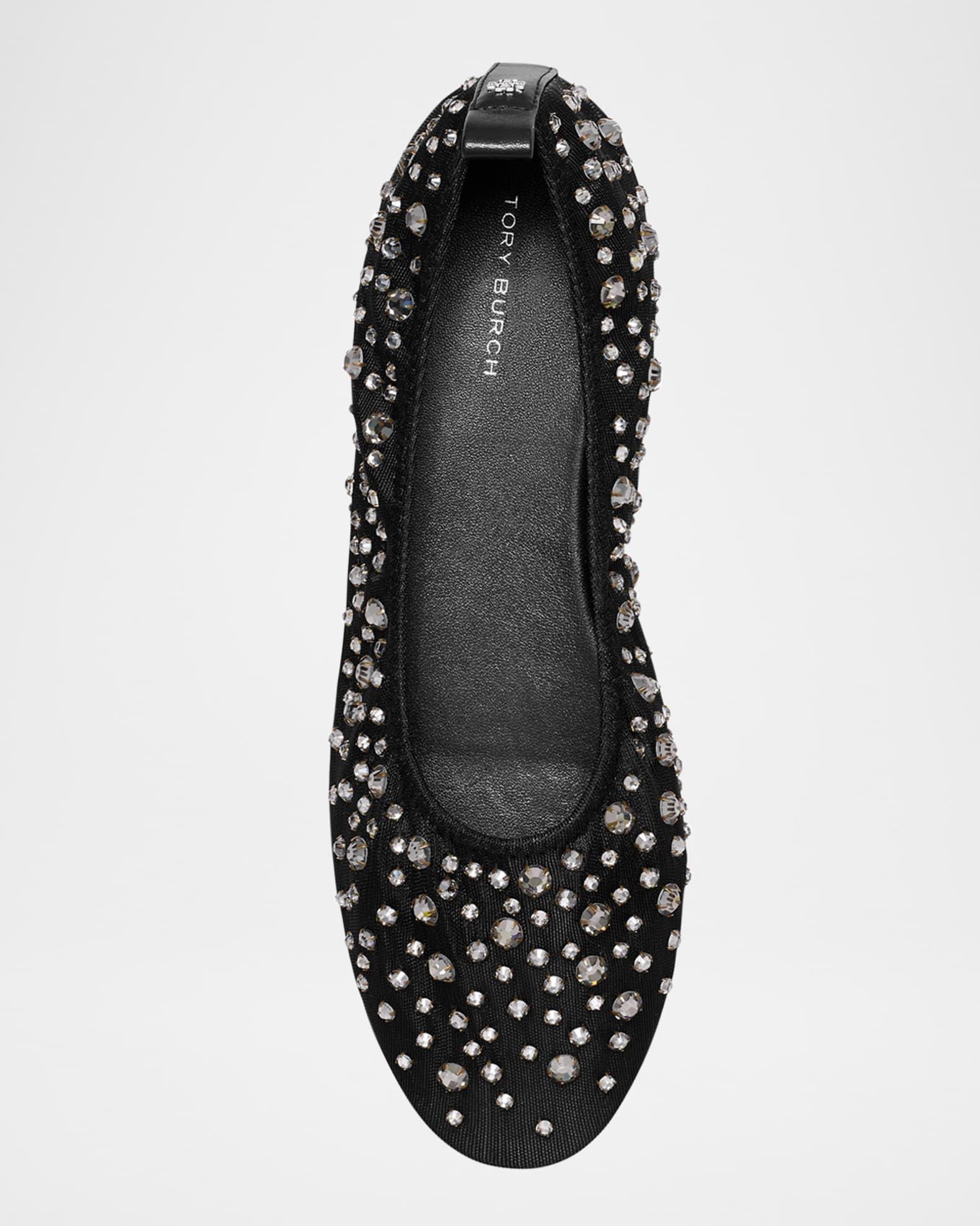 Crystal Mesh Ballerina Flats Product Image