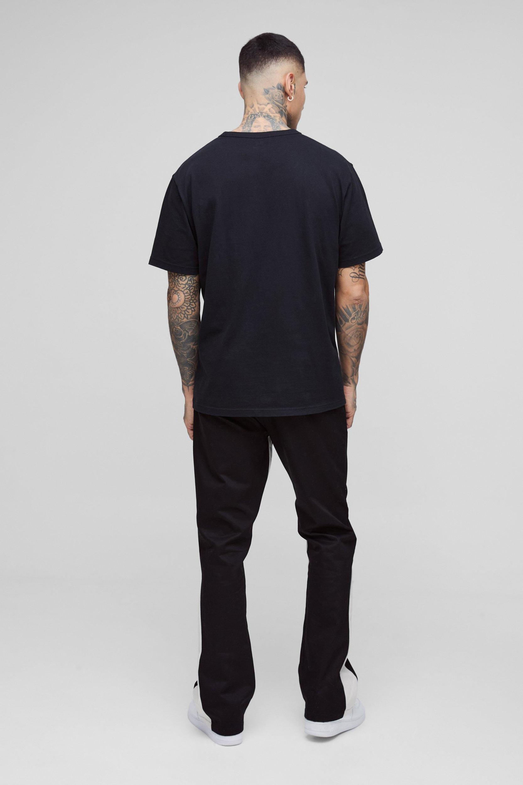 Tall Drawcord Waist Gusset Flared Pants | boohooMAN USA Product Image