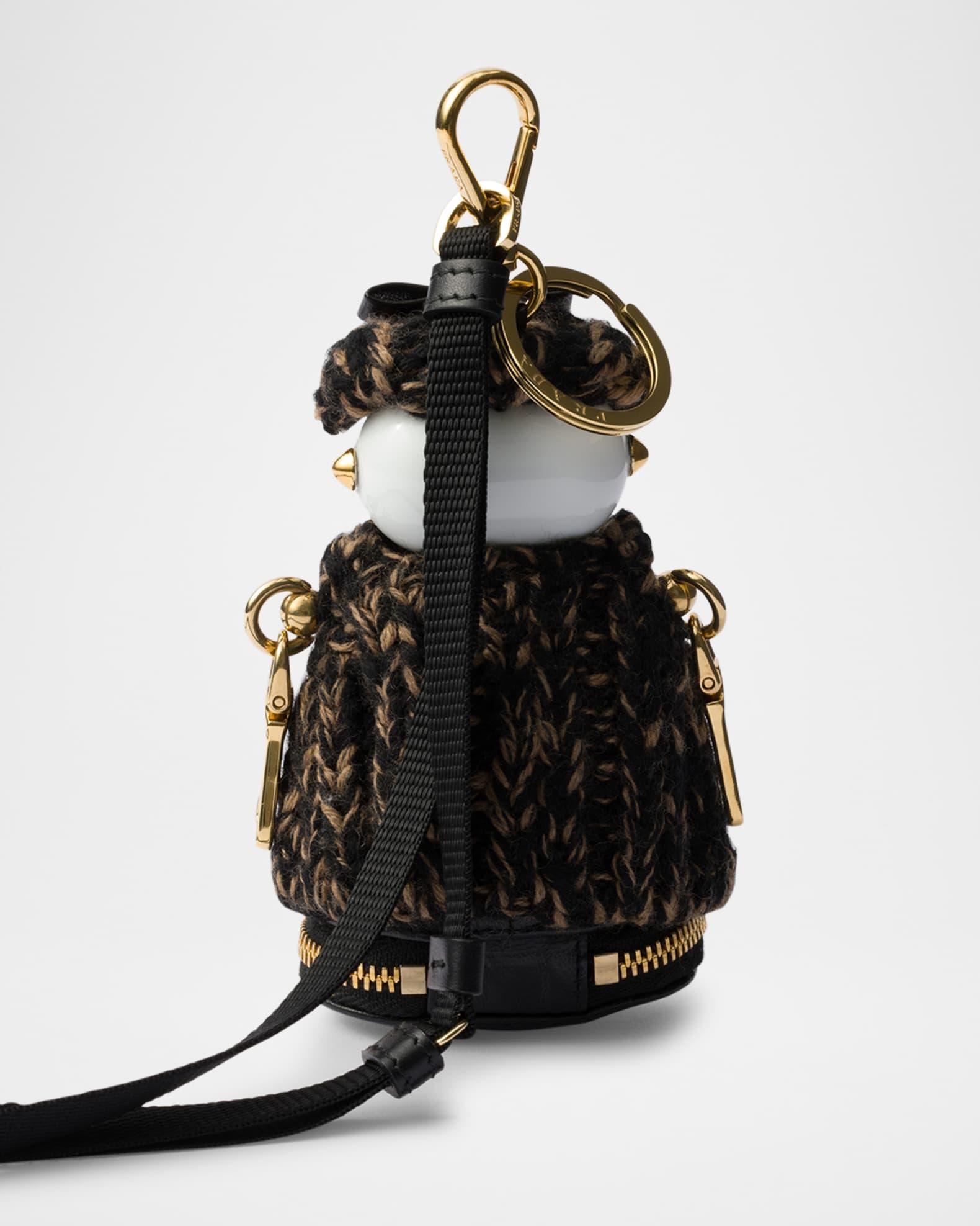 Soft Robot Knitted Bag Charm with Shoulder Strap Product Image