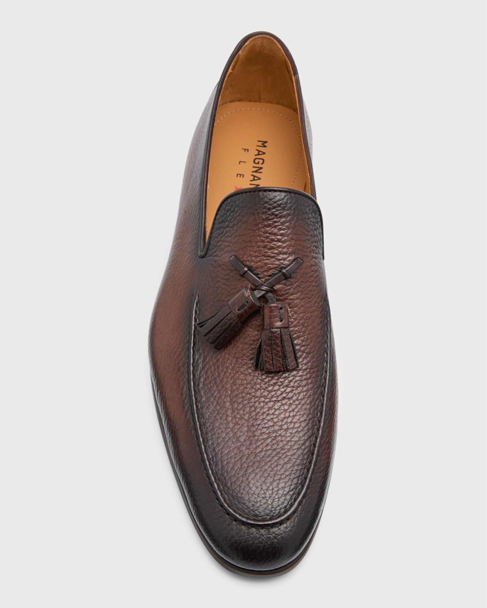 Men's Delray Tassel Burnish Suede Loafers Product Image