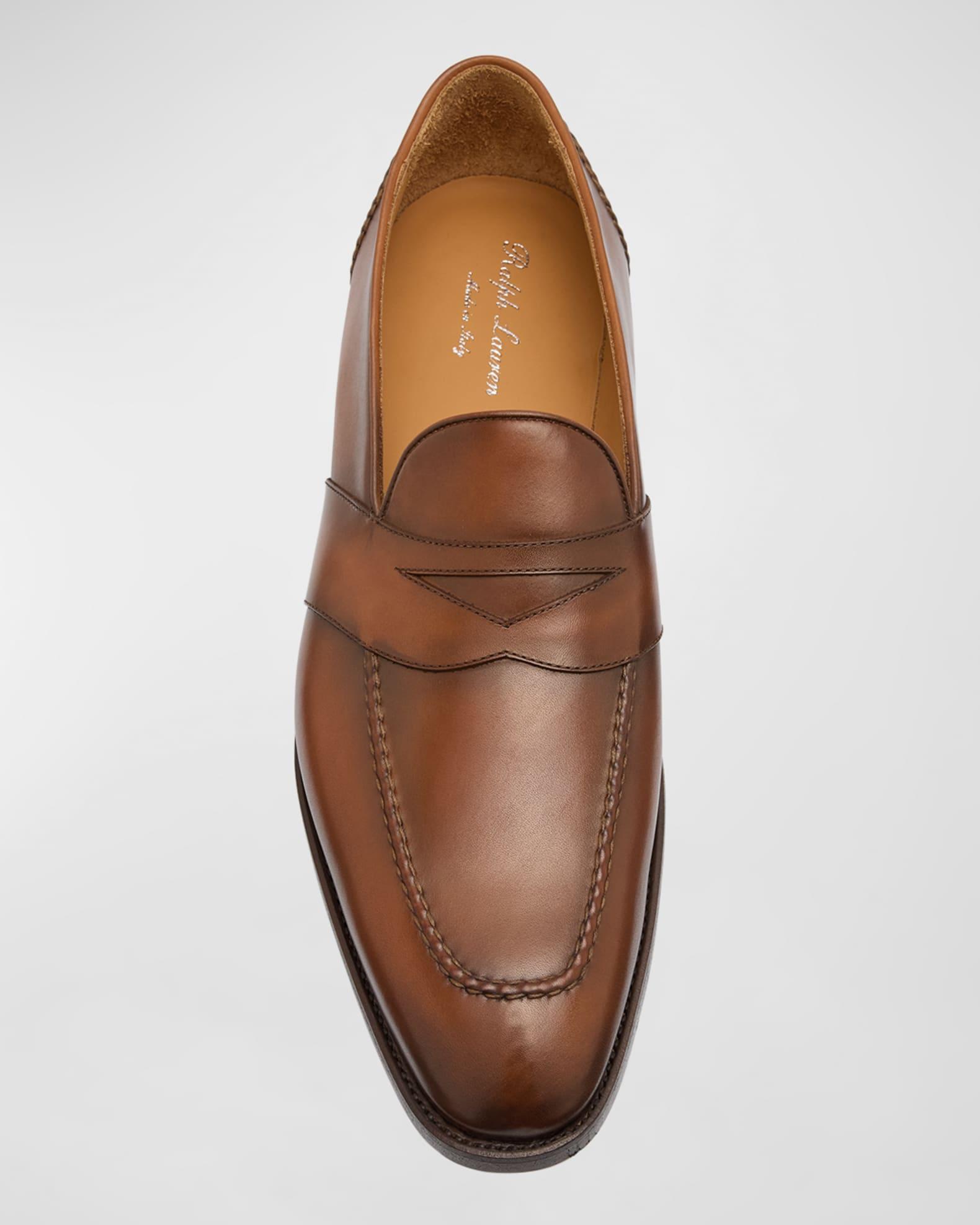Men's Canada Gancini Leather Penny Loafers Product Image