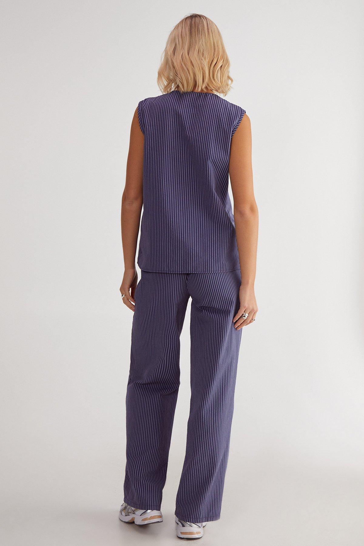 Stripe Straight Leg Pant Product Image