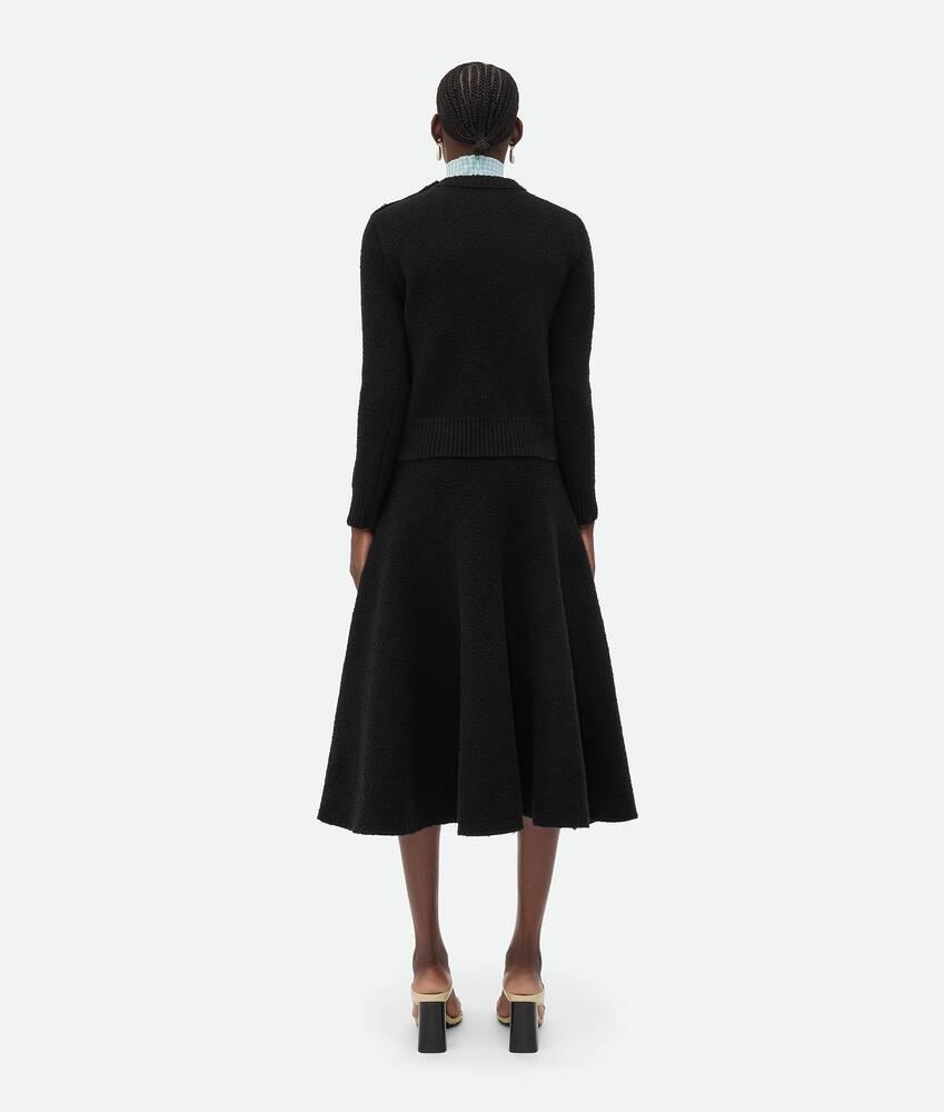 Women's Wool Boucle Jumper in Black Product Image