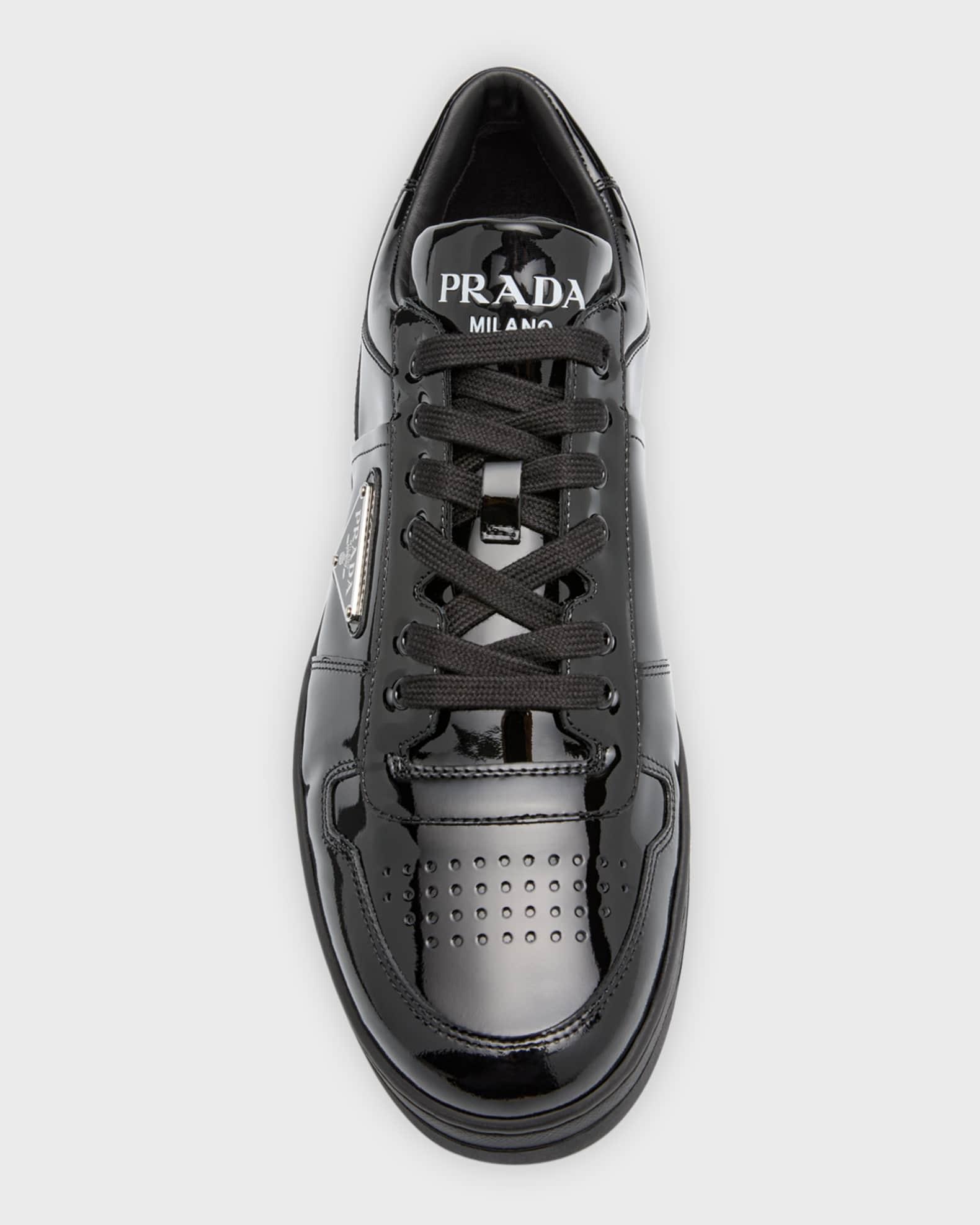 Men's Downtown Patent Leather Low-Top Sneakers Product Image
