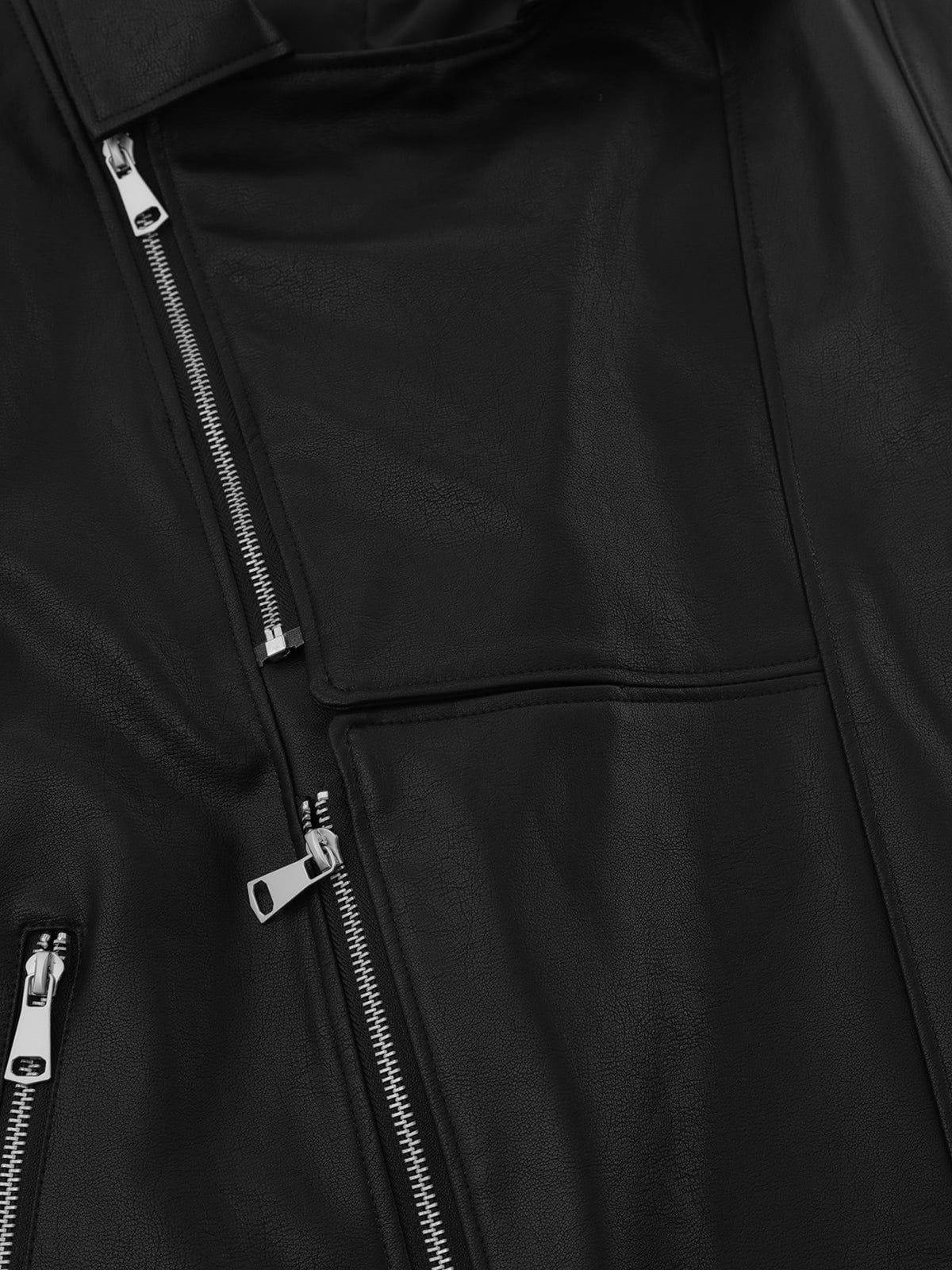 Aelfric Eden Faux Leather Zip Up Vest Product Image