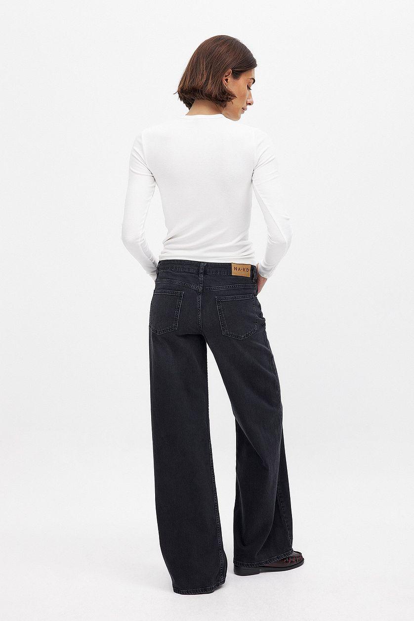 Low Waist Wide Leg Denim Product Image