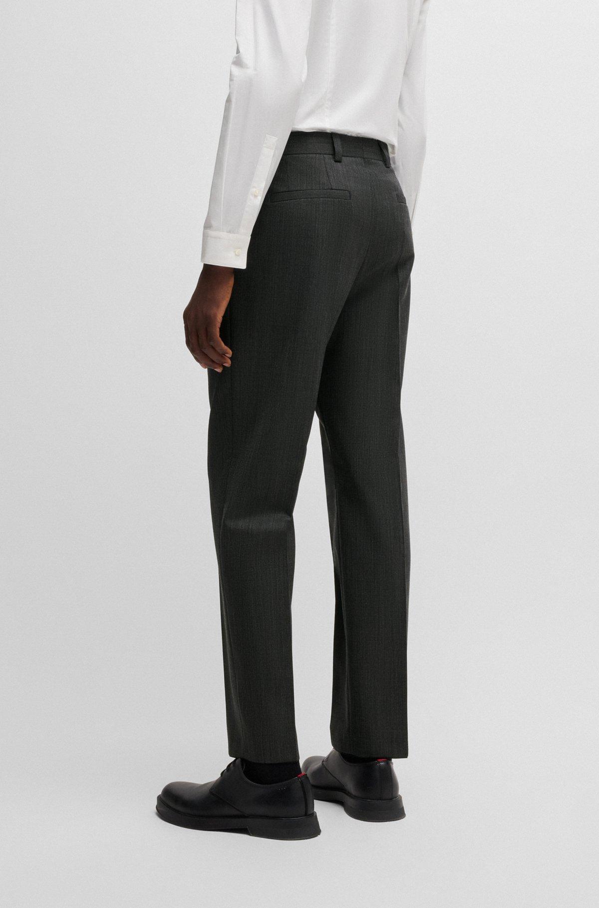 Modern-fit suit in micro-patterned performance-stretch fabric Product Image