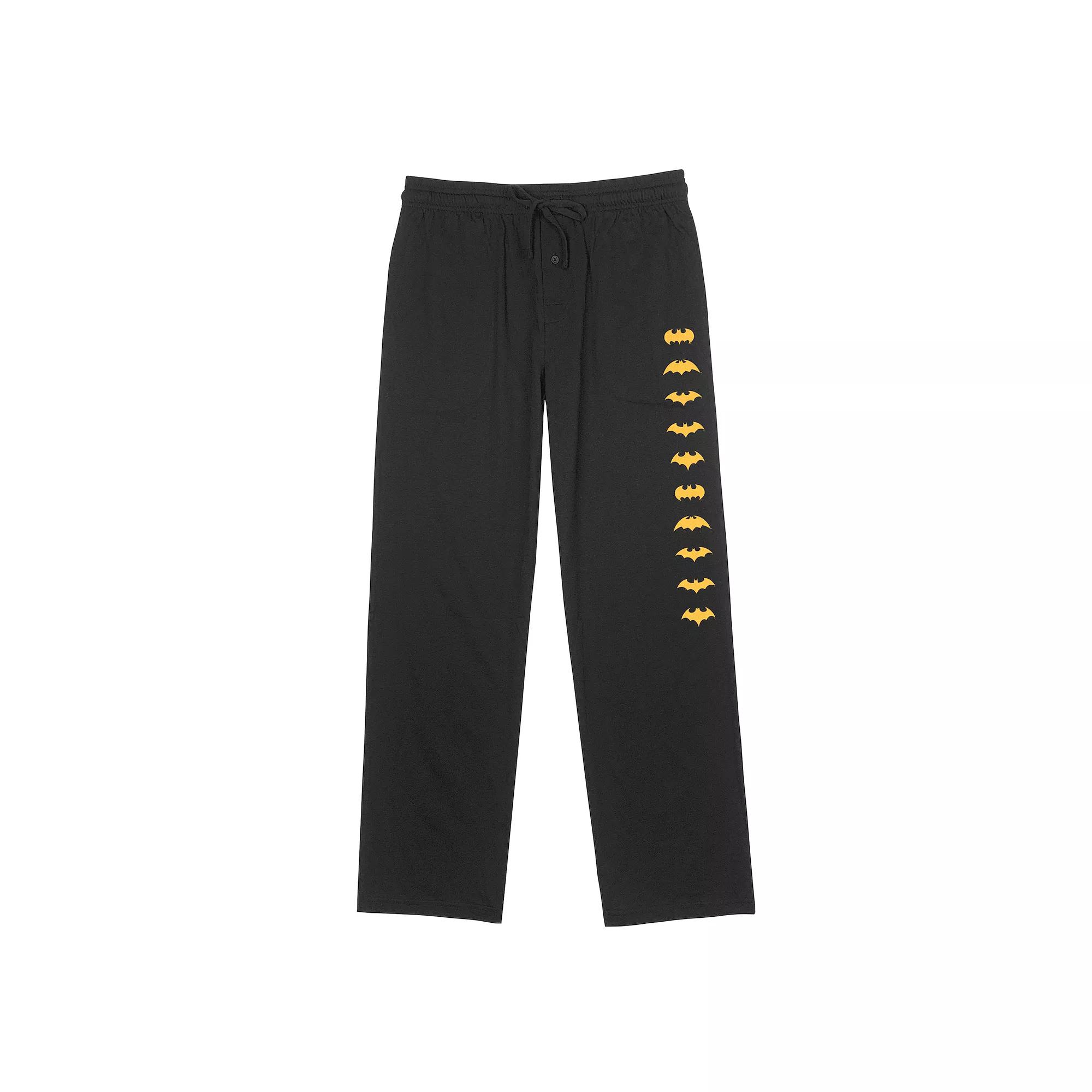 Men's Wonder Woman Vertical Emblems Pajama Pants, Size: Small, Black Product Image