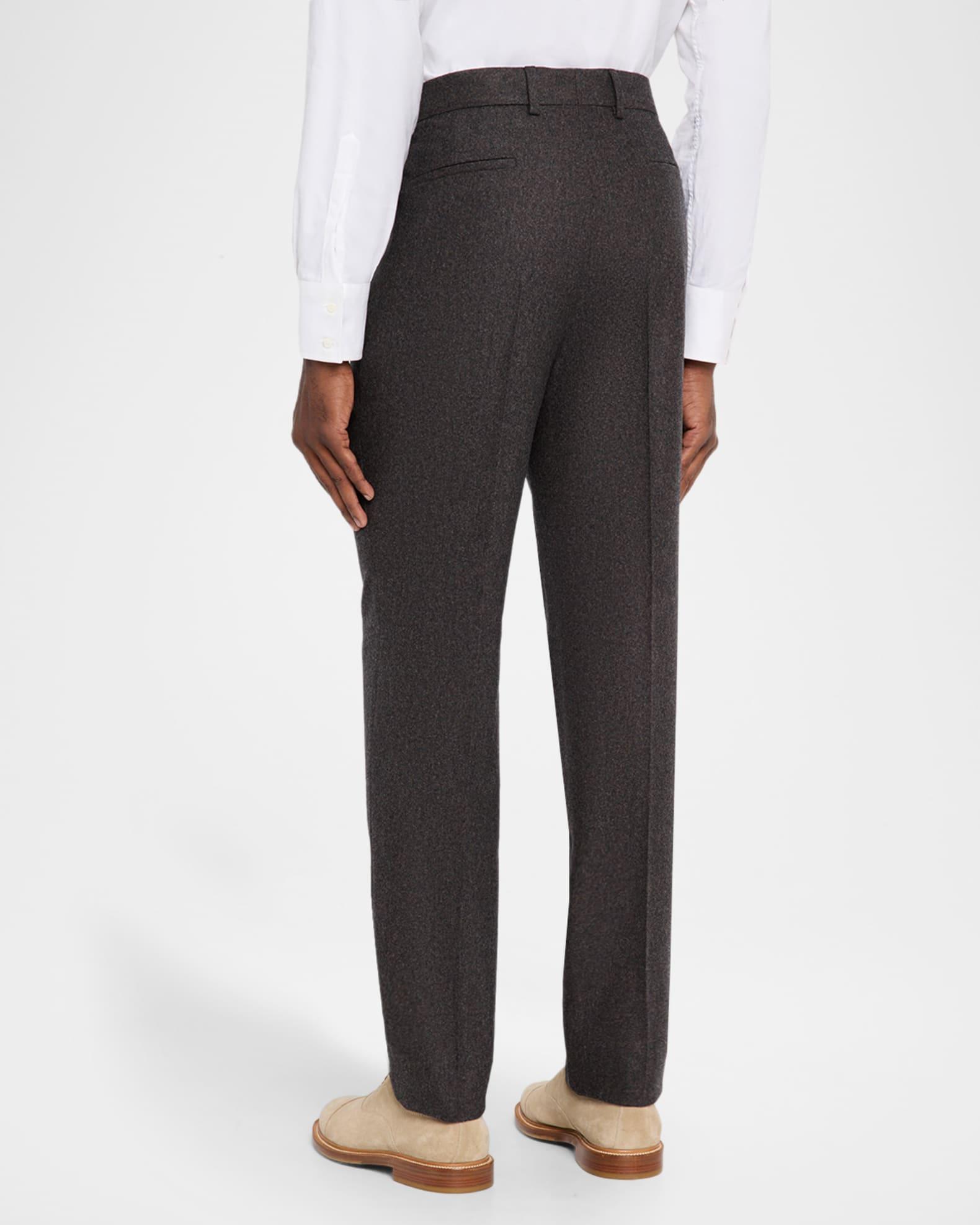 Men's Wool Flannel Single-Pleated Pants Product Image