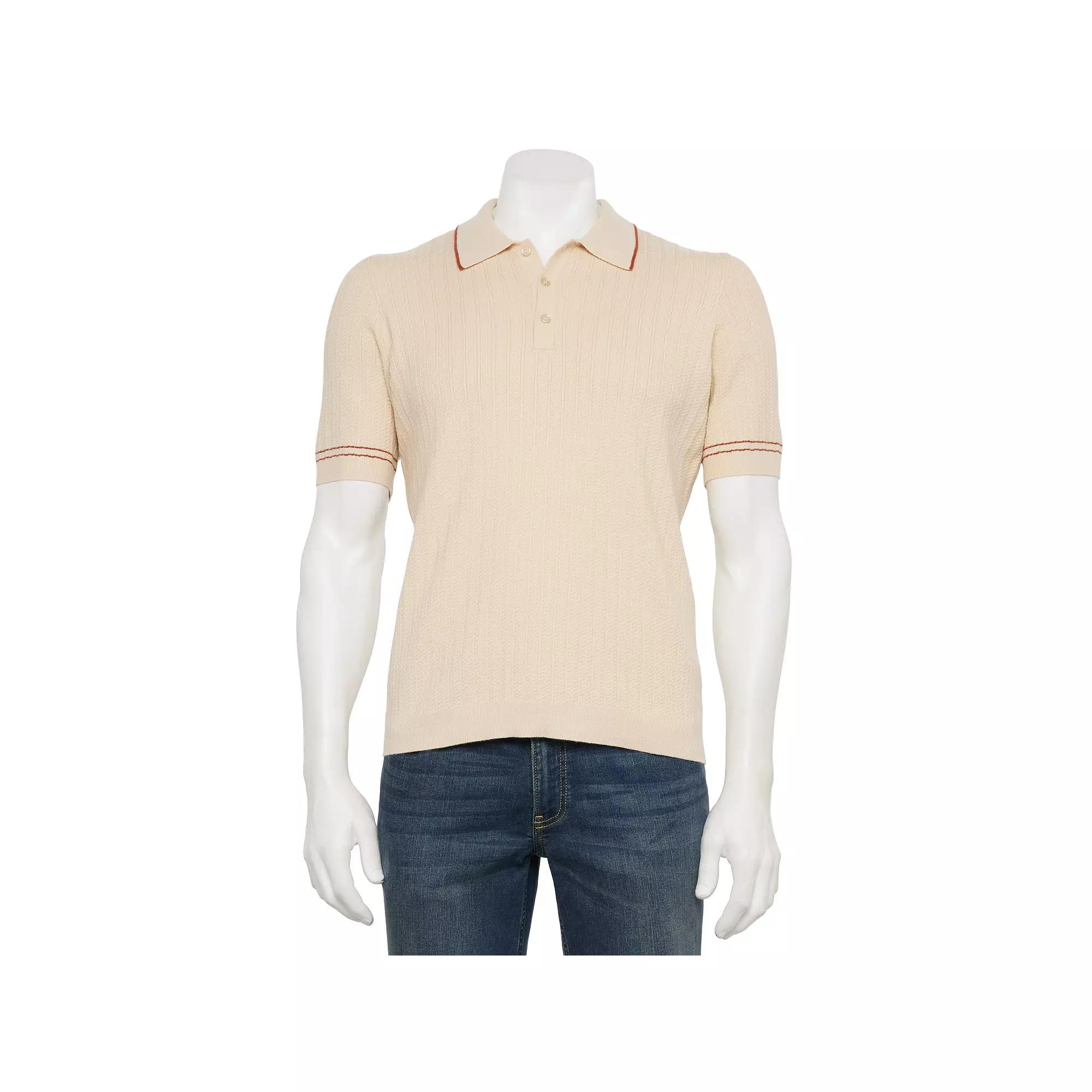 Men's Thomas Sterling Short Sleeve Sweater Polo Shirt,  Product Image