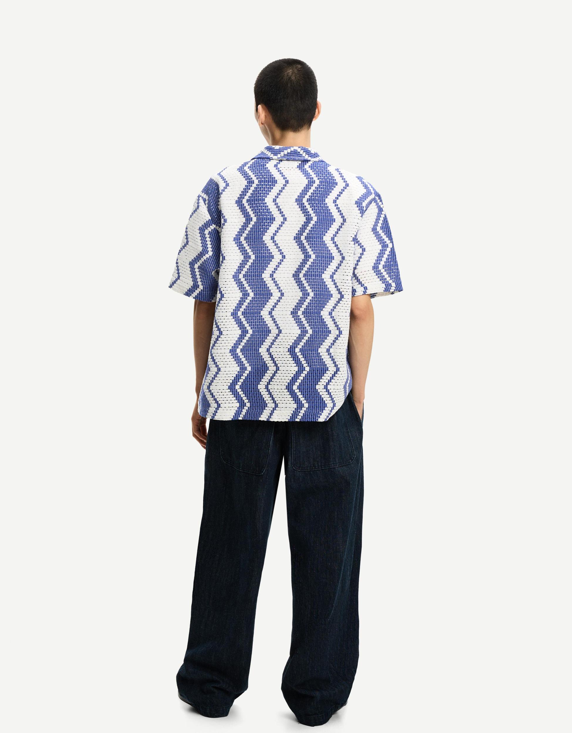 Short sleeve crochet shirt Product Image