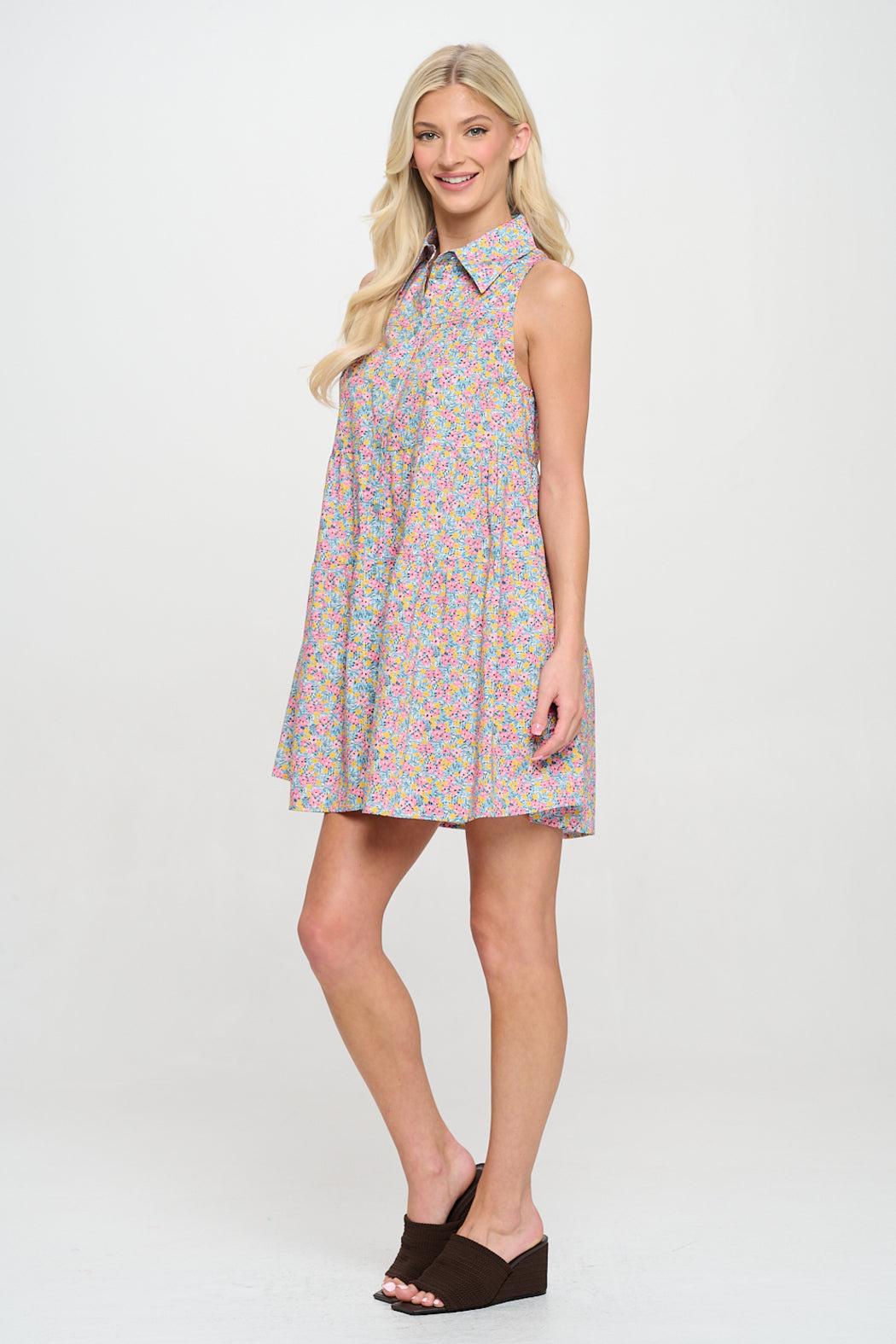 Mykonos Meadow Button Down Dress Product Image