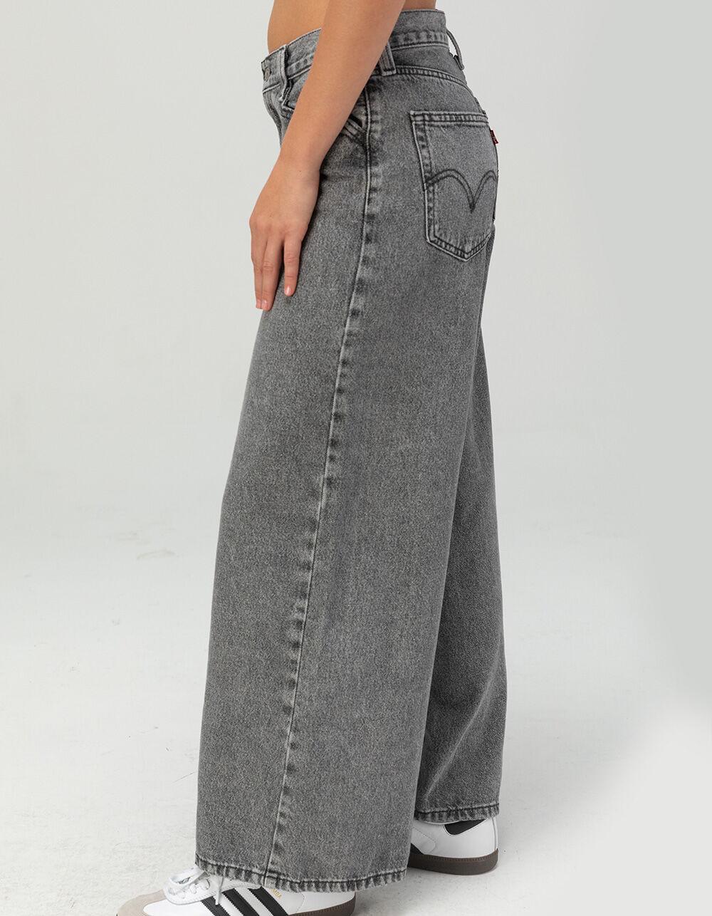 LEVI'S '94 Baggy Wide Leg Womens Jeans - Out And About - GREY DENIM Product Image