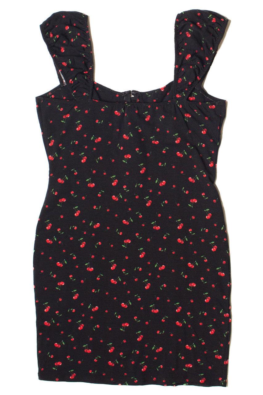 Cherry Print Hook & Eye Bustier Dress Product Image