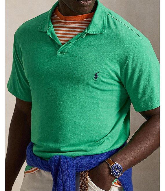 Polo Ralph Lauren Big & Tall Linen-Blend Short Sleeve Polo Shirt Product Image