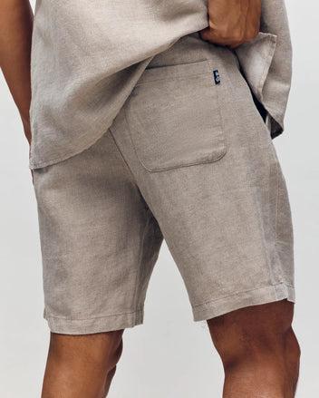 MENS WINDCREST LINEN BLEND DRAWSTRING SHORT - B6R474C200 Product Image
