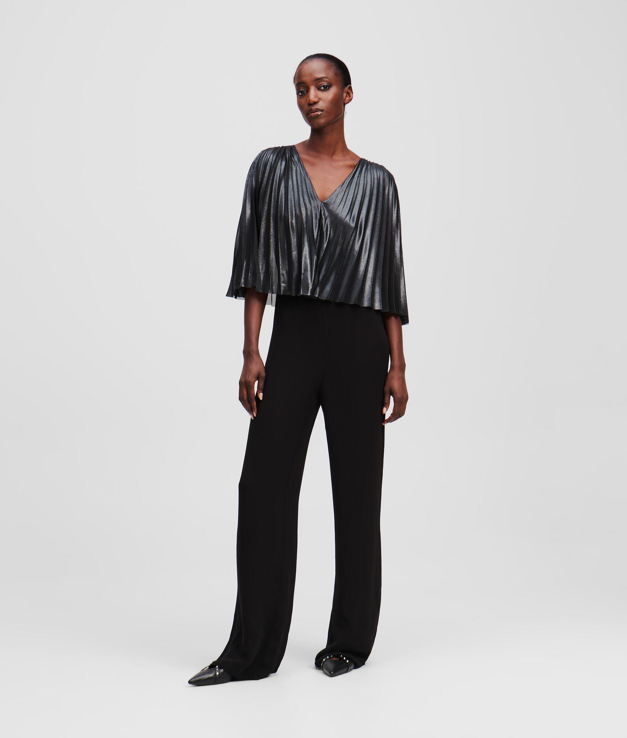 PLEATED CAPE JUMPSUIT Product Image