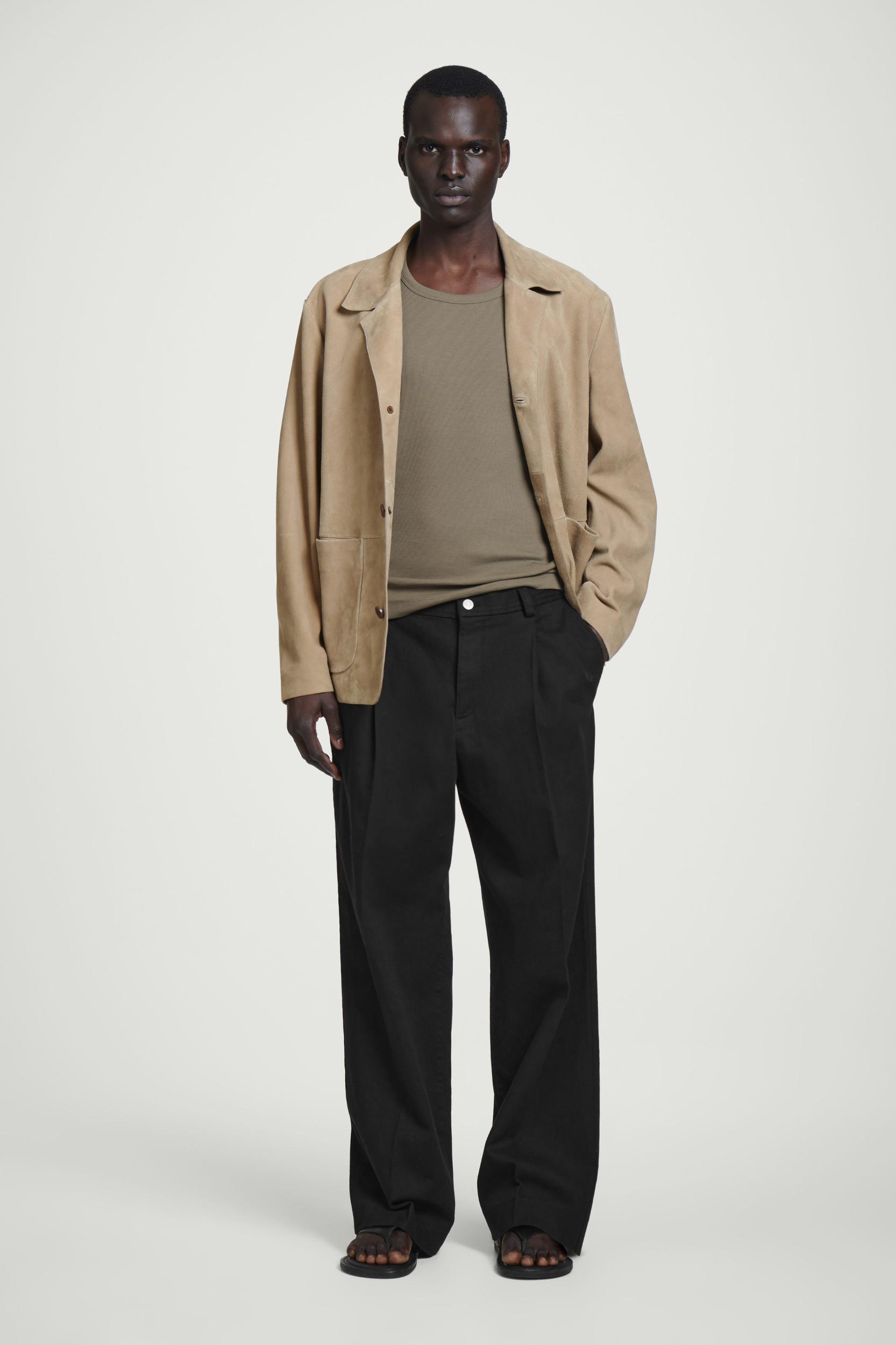 SLIM RIBBED COTTON TANK TOP Product Image