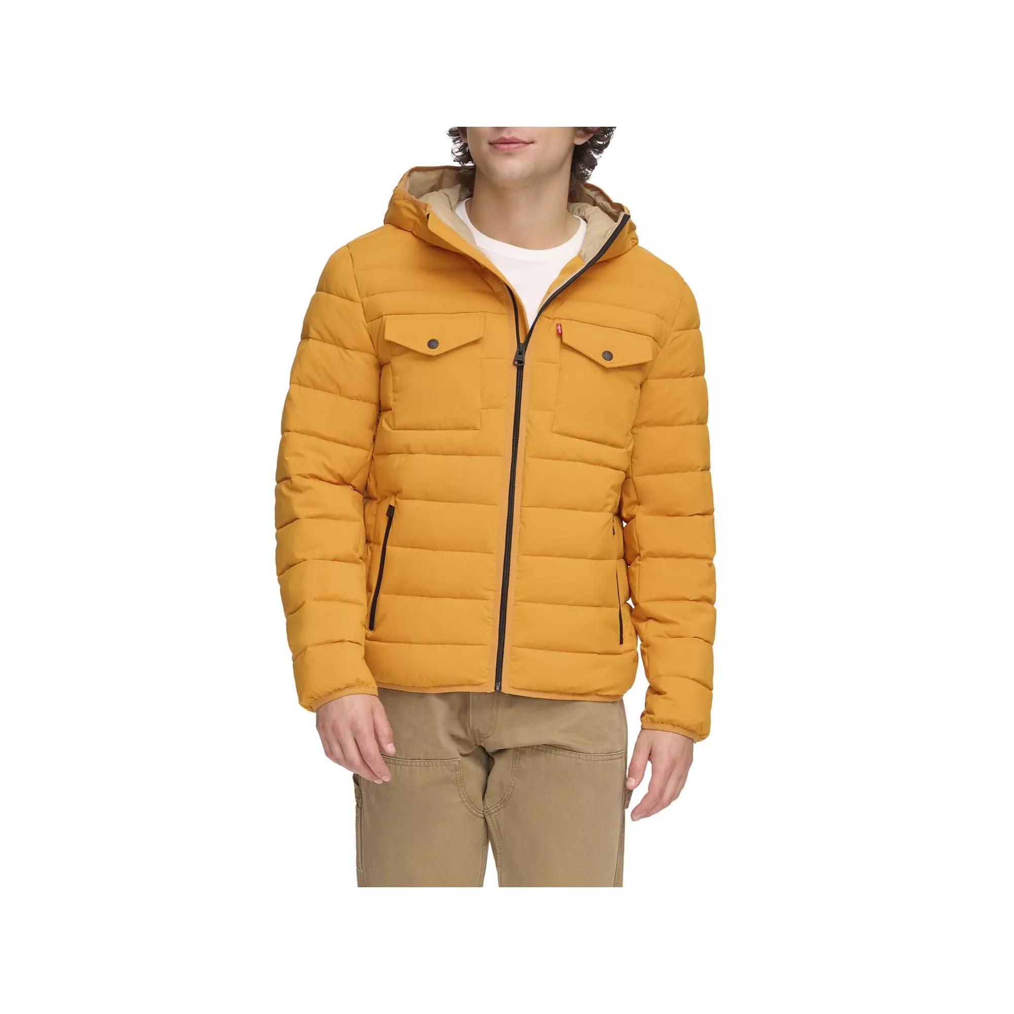 Men's Levi's® Stretch Two Pocket Quilted Hooded Jacket,  Product Image
