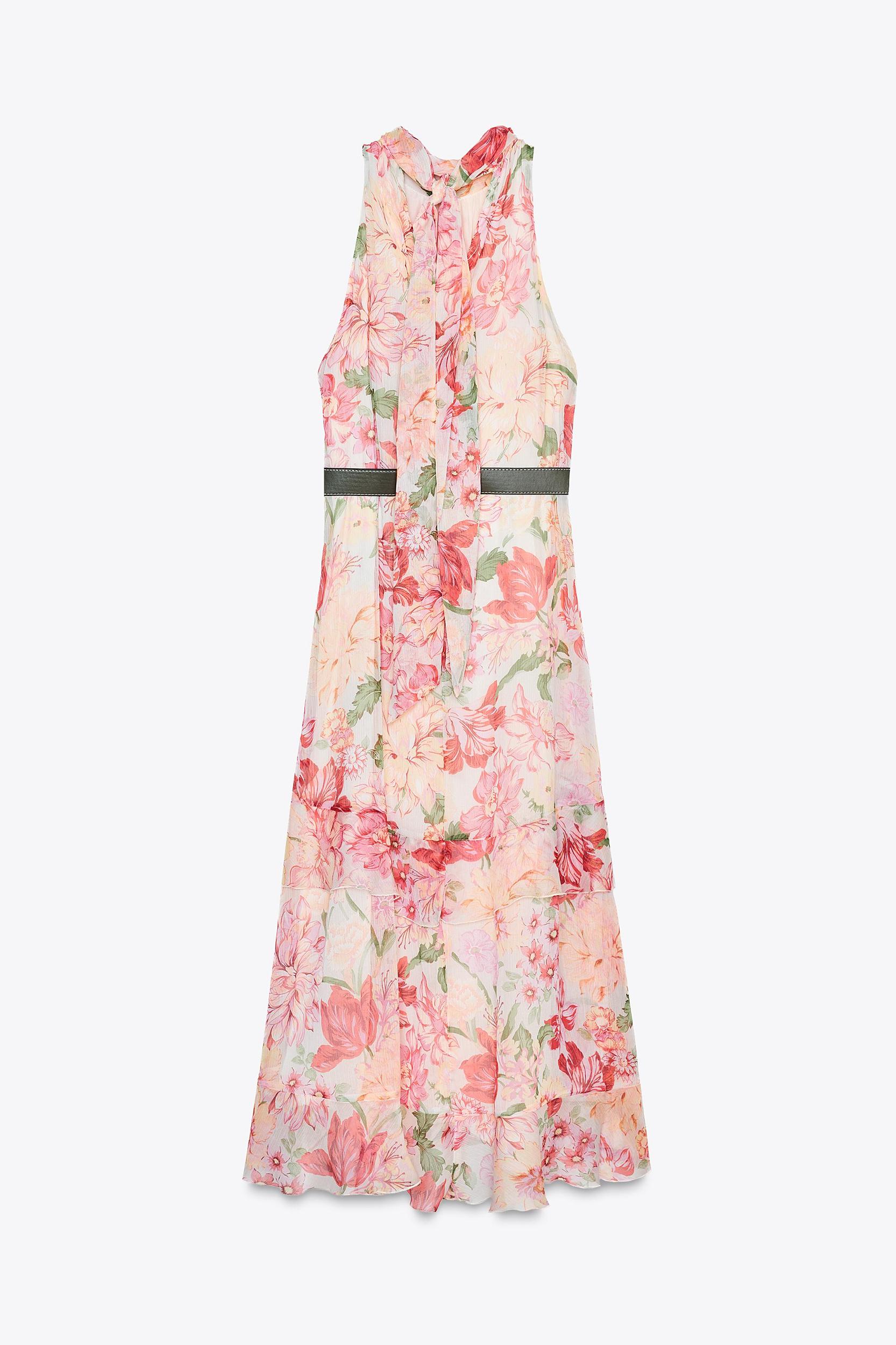 PRINTED FLOUNCED DRESS Product Image