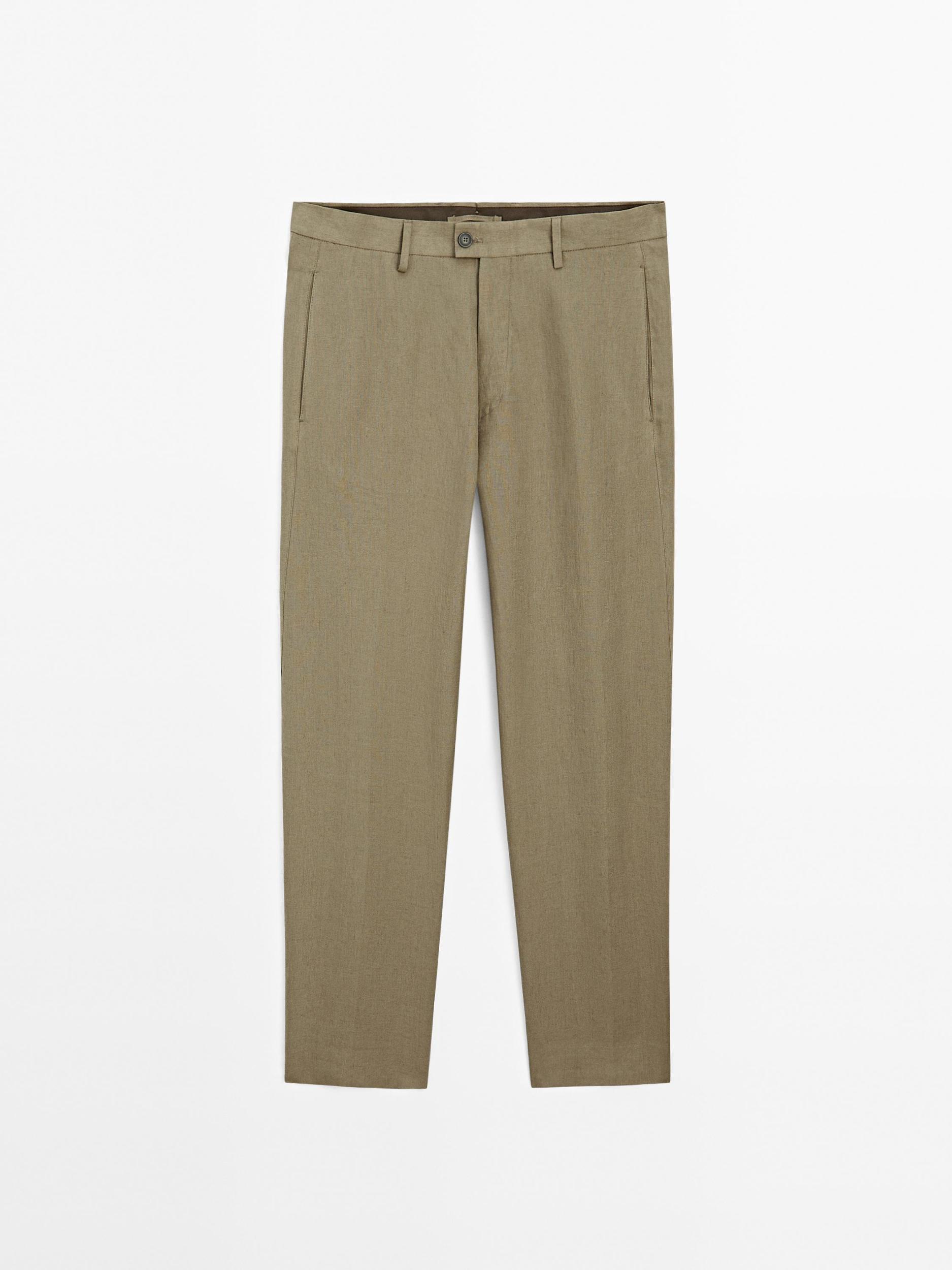 100% linen suit trousers Product Image