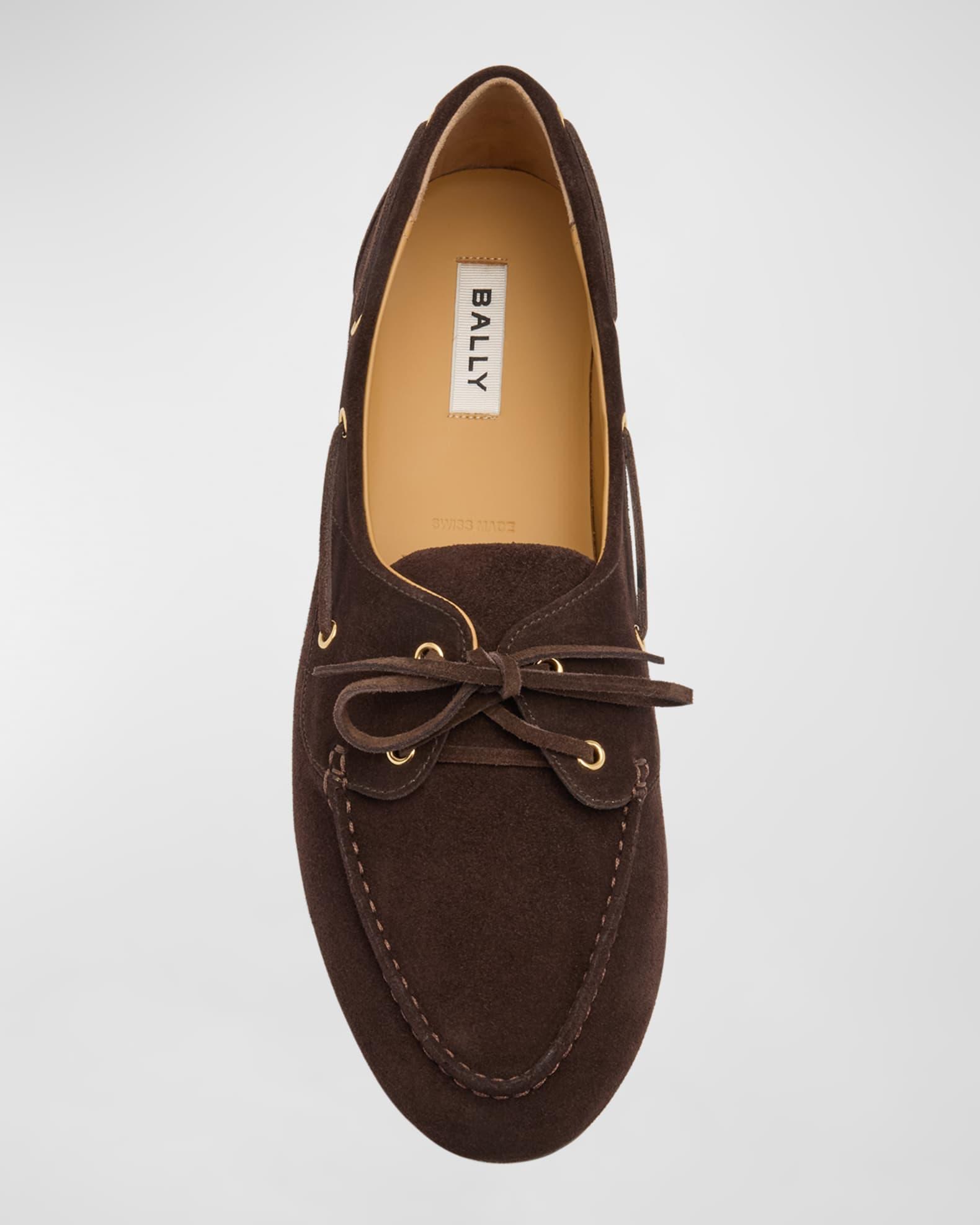 Men's Plume Leather Boat Shoes Product Image