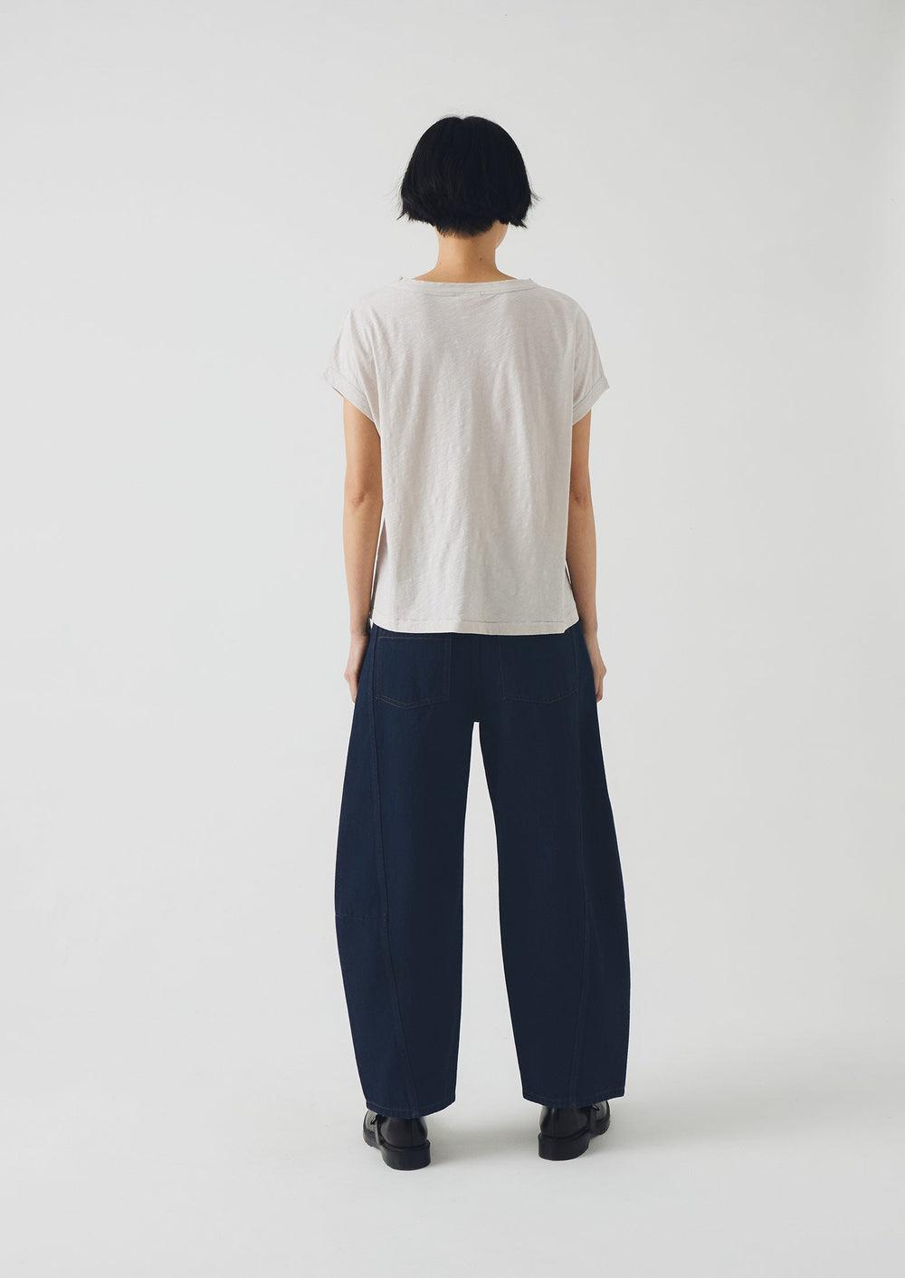 Alda Organic Cotton Easy Tee | Pebble Product Image
