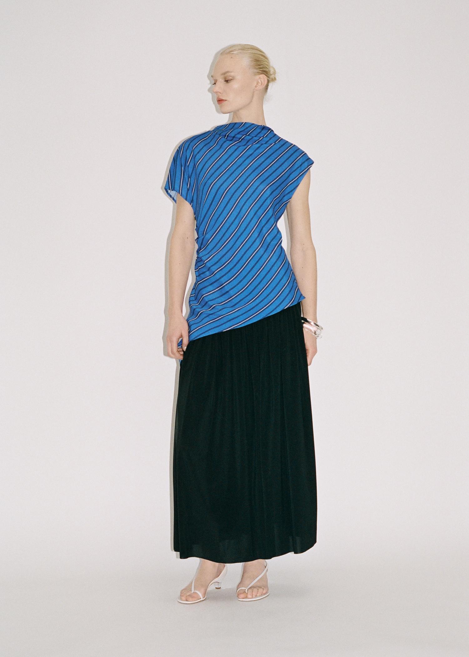 Long gathered skirt - Women | MANGO USA Product Image