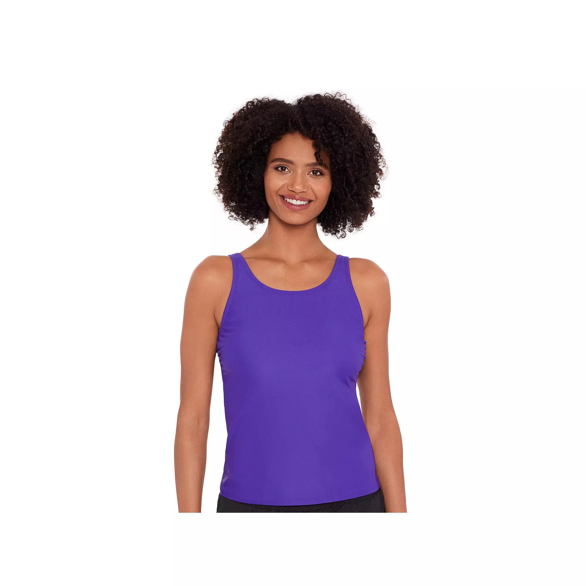 Women's Eco Beach Scoop Neck Tankini Swim Top,  Product Image