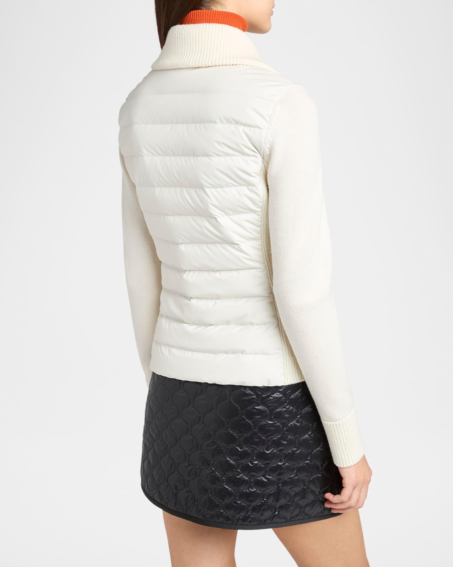 Padded Wool Zip-Up Cardigan  Product Image