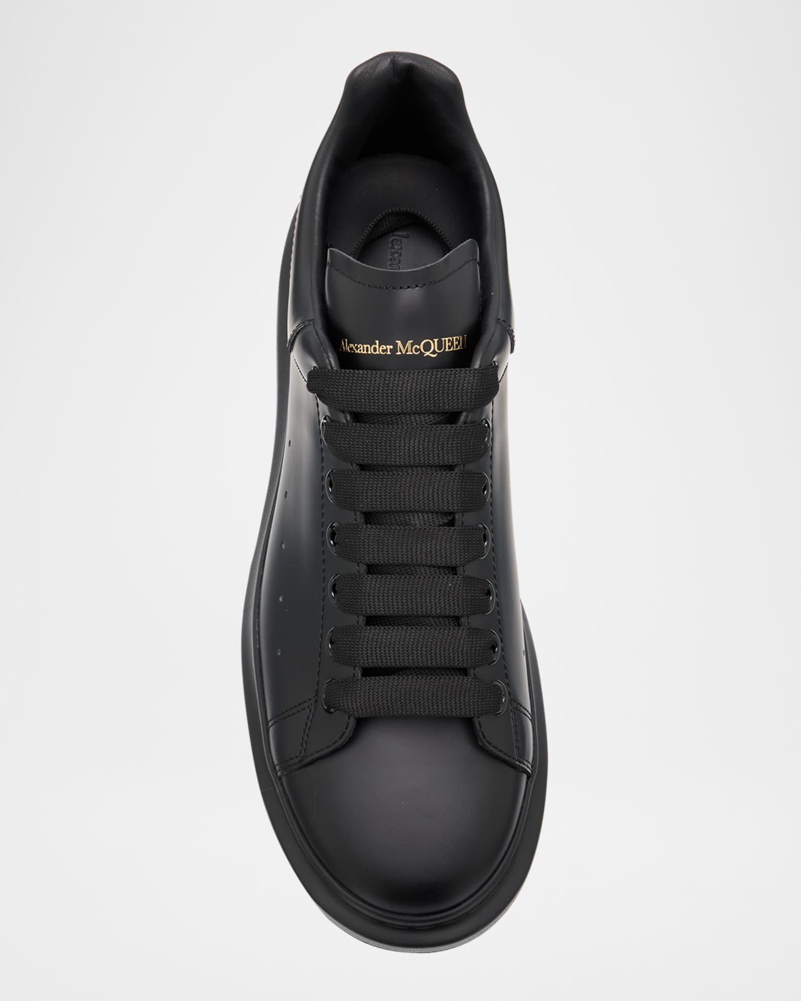 Mens Oversized Leather Platform Sneakers Product Image