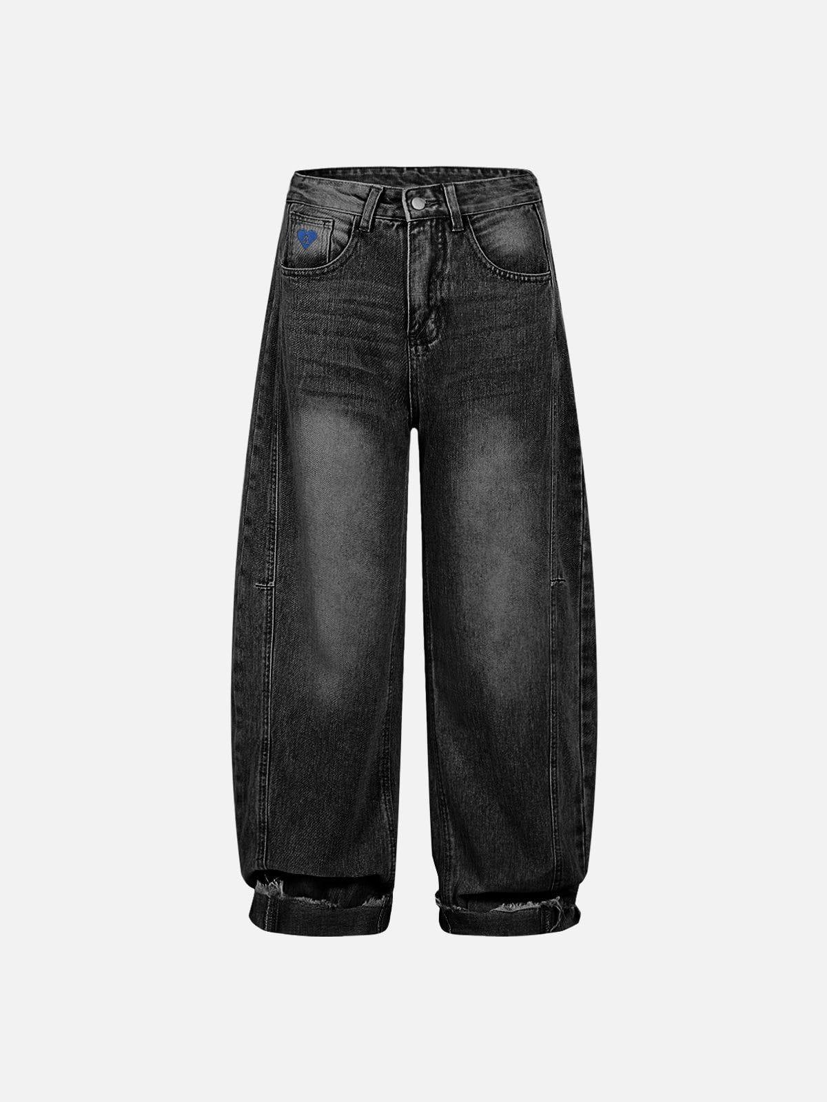 Aelfric Eden Washed Cuffed Baggy Jeans Product Image