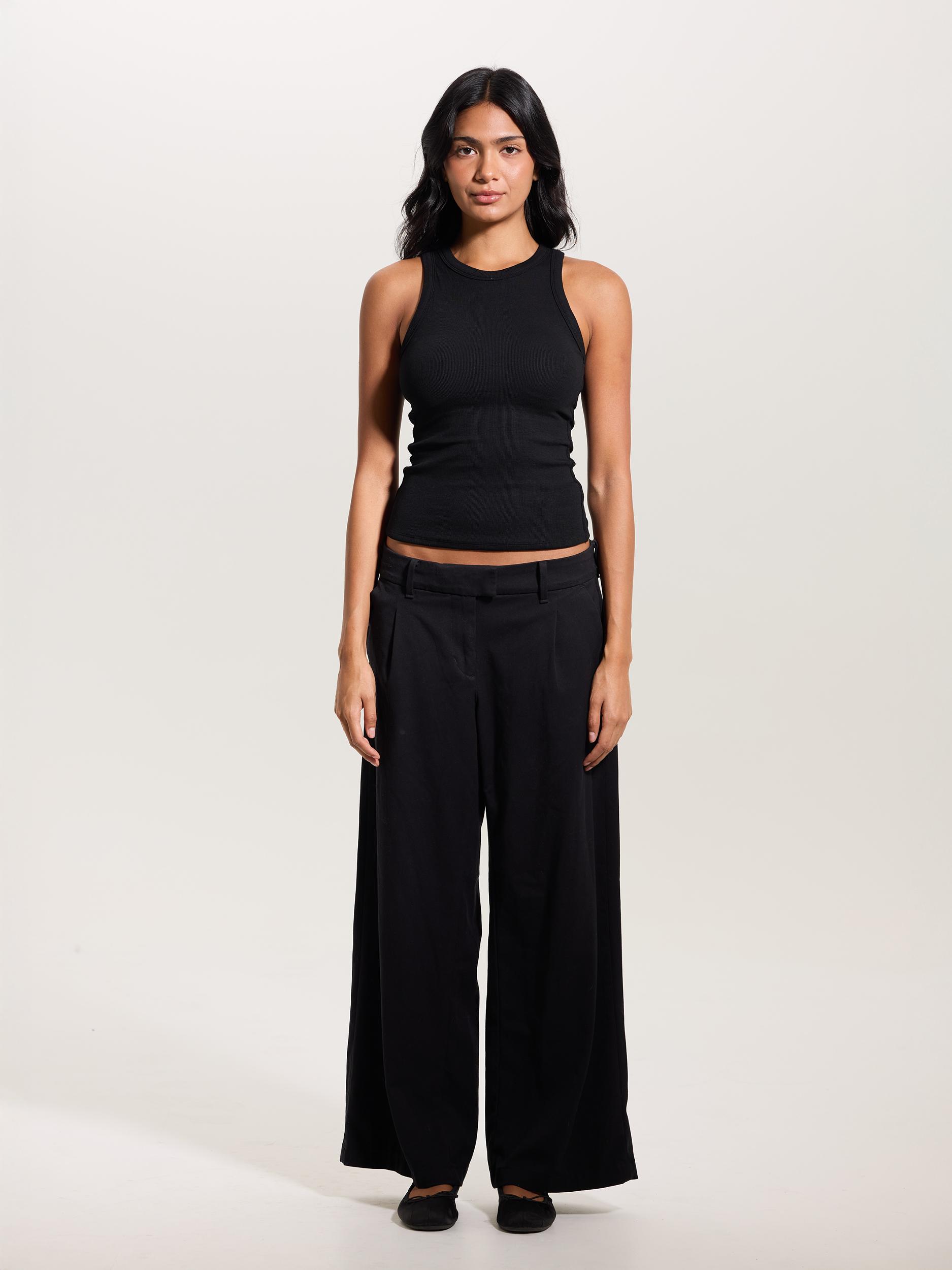 Chunky Binding Ribbed High Neck Brami (Full Length) Product Image