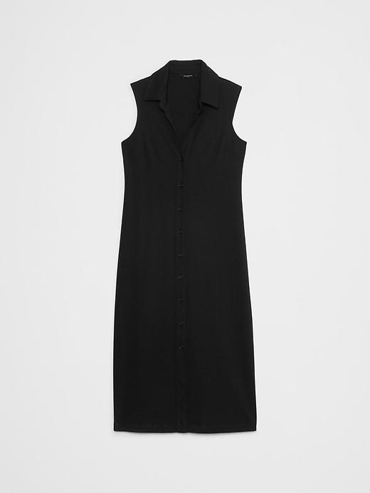 Button-Down Knit Shirtdress Product Image