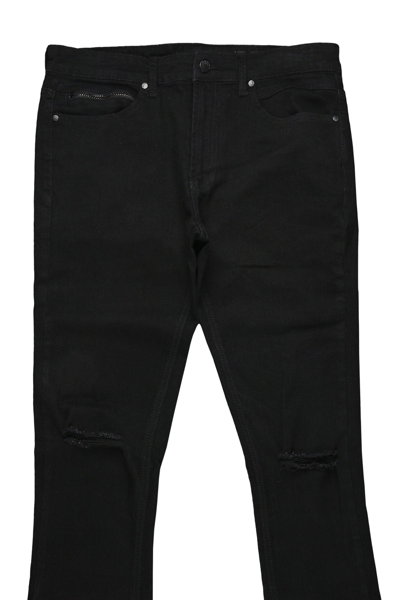 Josiah Black Super Stacked Flare Jean Male Product Image