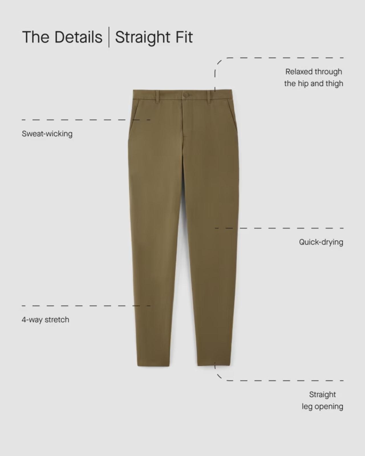 The Straight Fit Performance Chino | Uniform Product Image