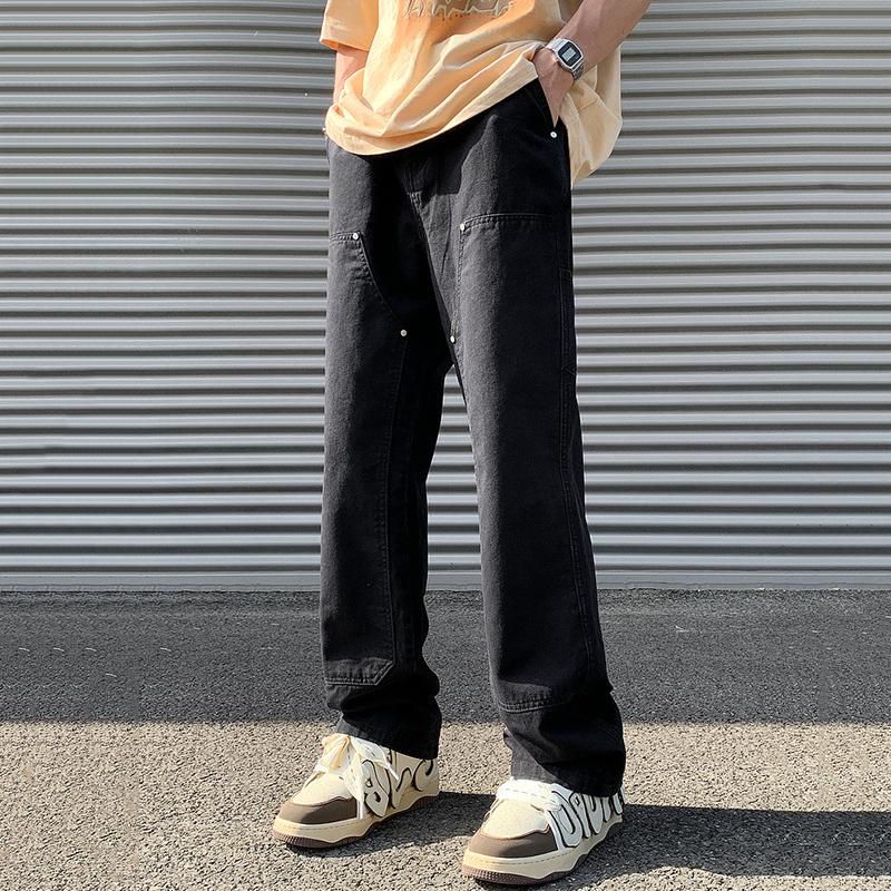 Men's Retro Street Logging Pants Product Image