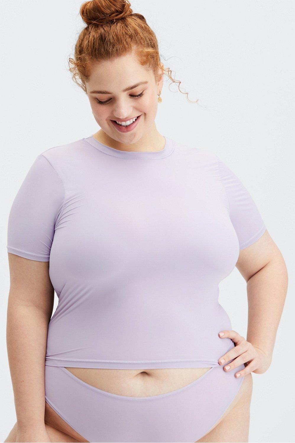Fabletics Fine Touch Short-Sleeve Tee Womens Shade Size XXS Product Image