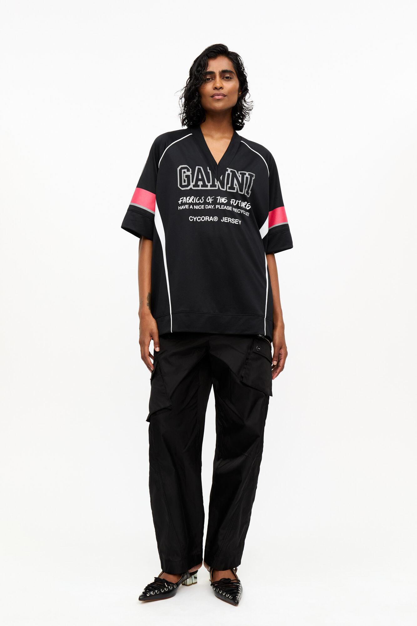 Black Future Mesh Oversized T-shirt Product Image