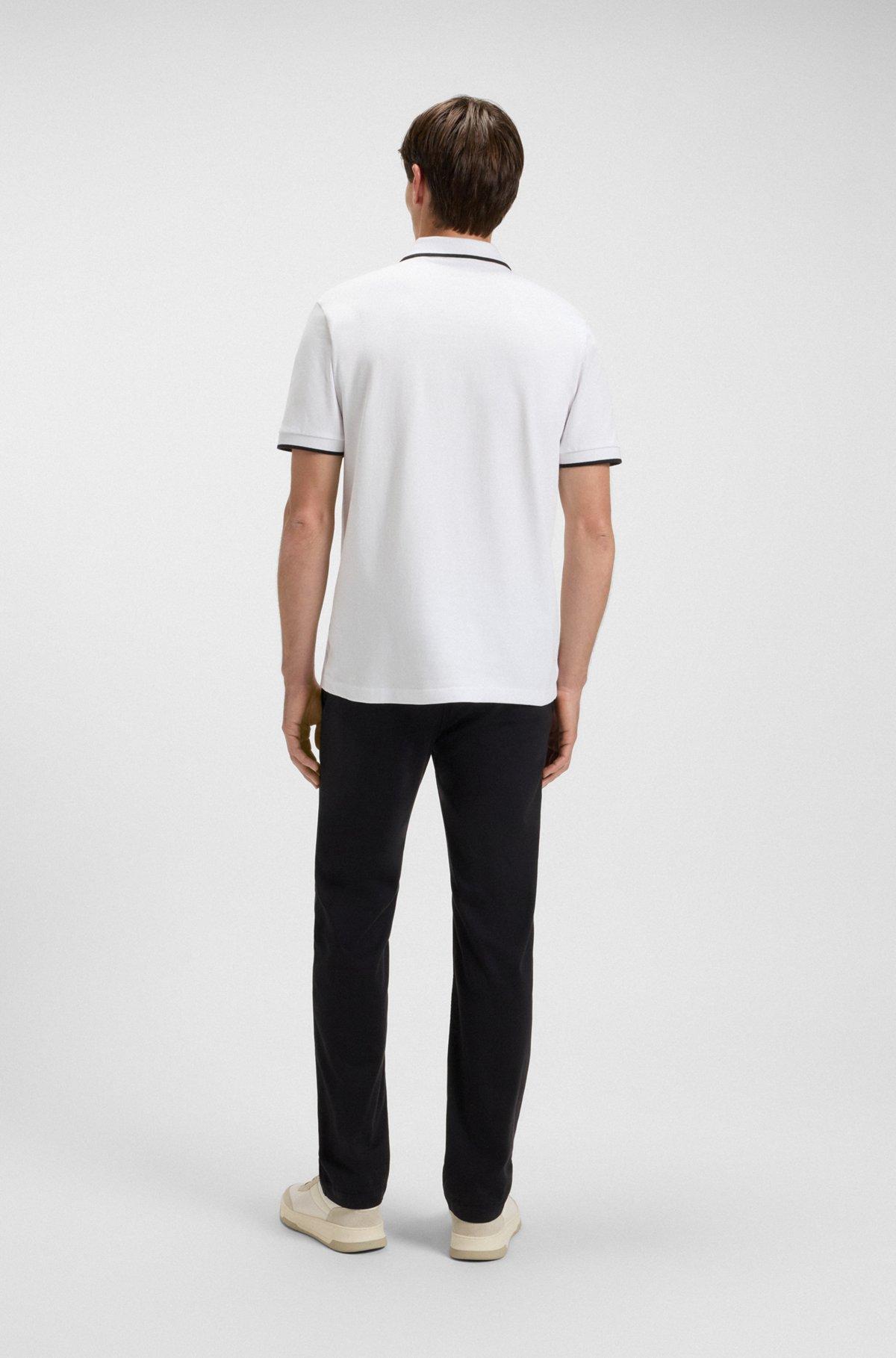 Slim-fit polo shirt in stretch-cotton piqué Product Image