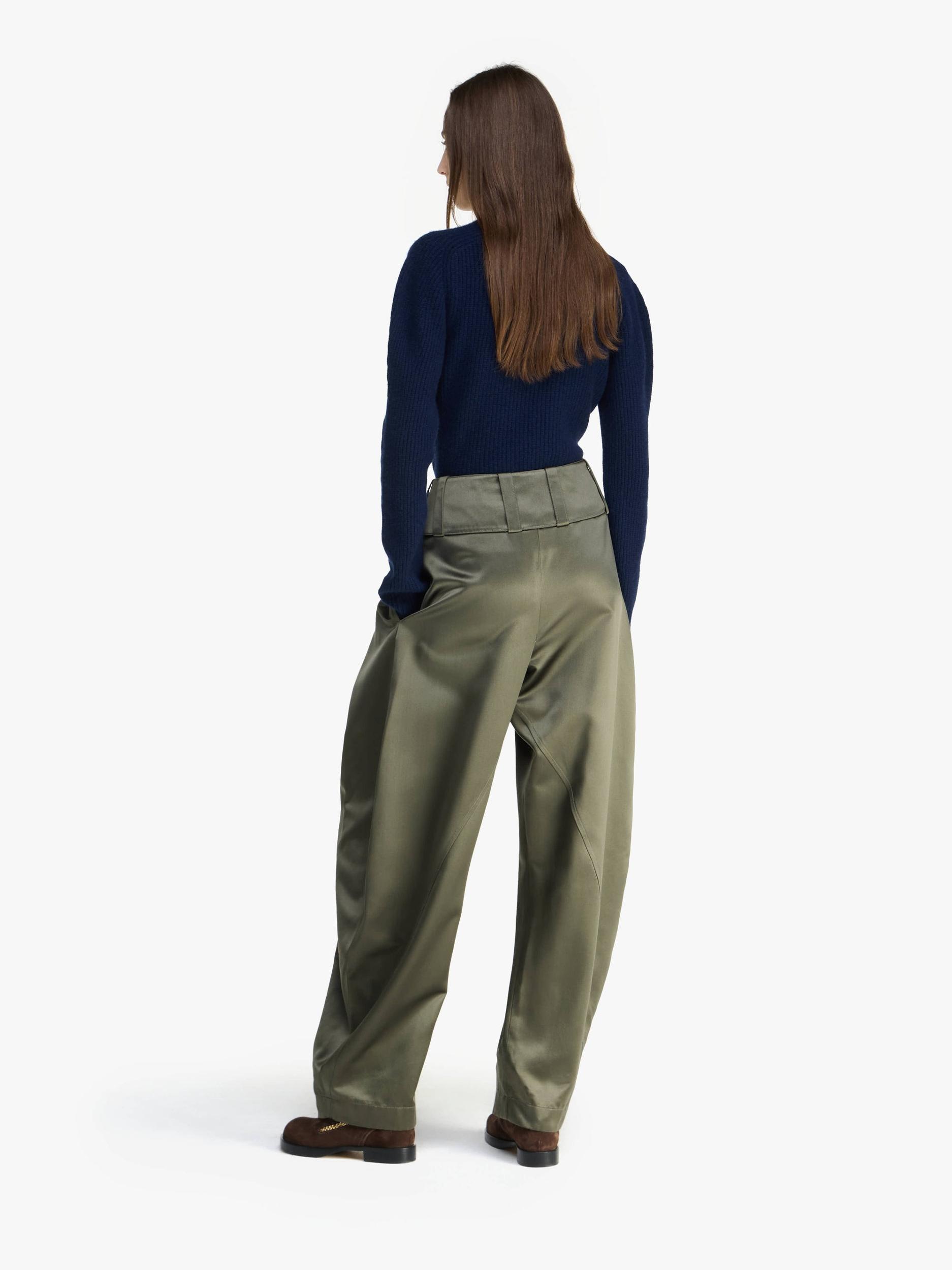 PLEATED D-RING TROUSERS Product Image