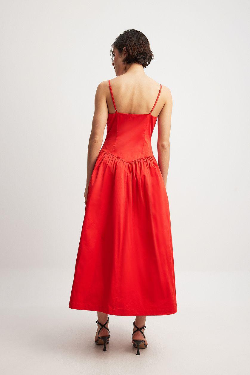 Volume Skirt Midi Dress Product Image