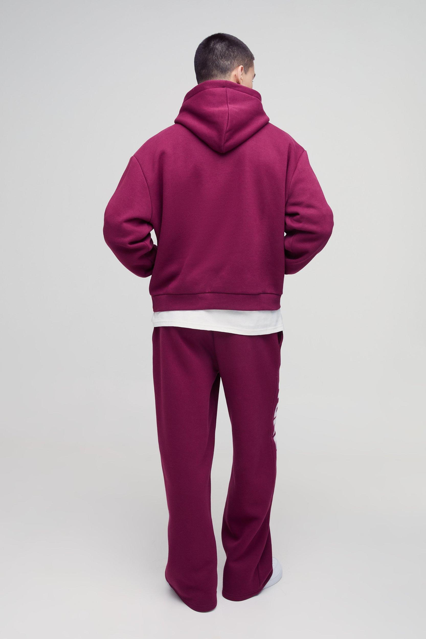 Oversized Boxy Worldwide Print Hooded Tracksuit | boohooMAN USA Product Image