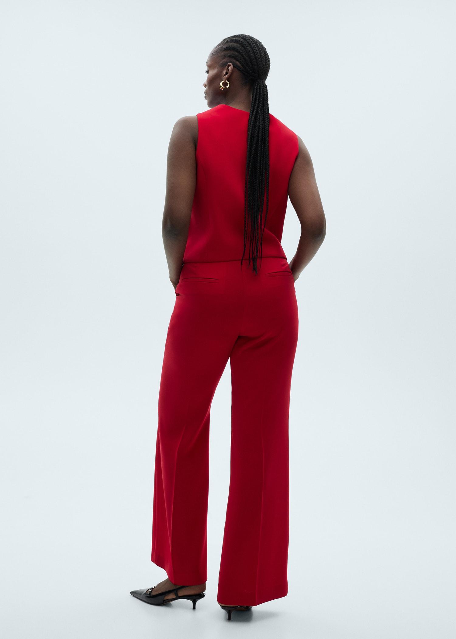 Wide-leg suit pants - Women | MANGO USA Product Image