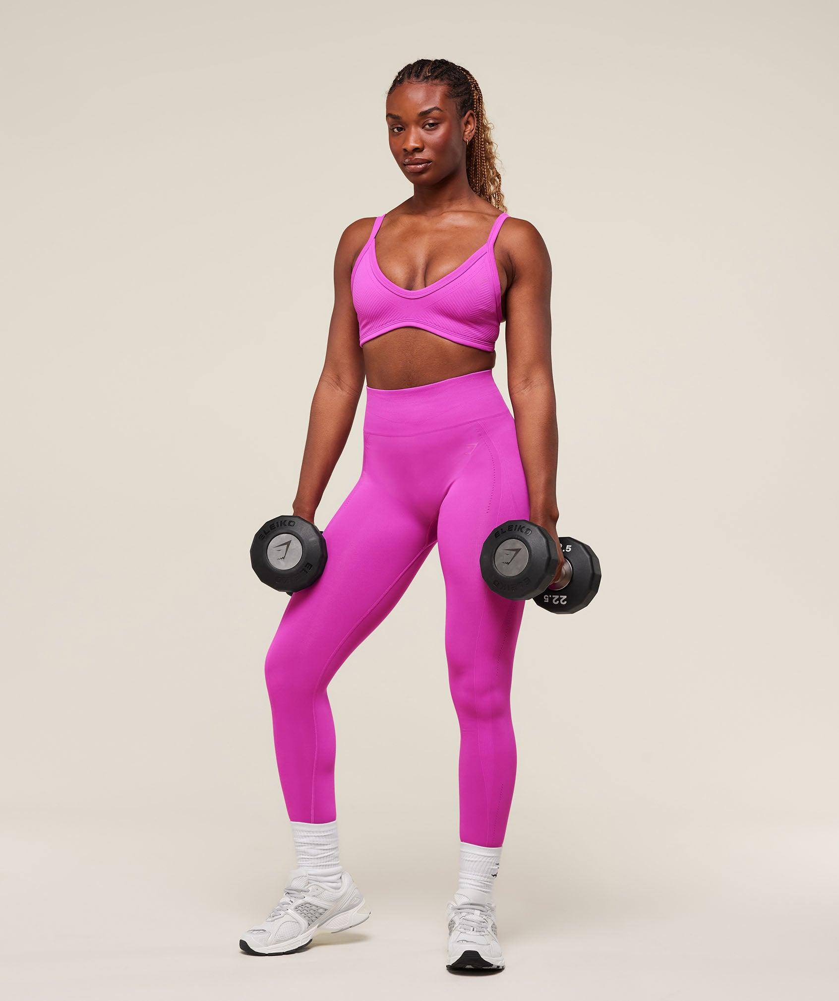 Gymshark Energised Seamless Leggings - Vibrant Pink Female Product Image