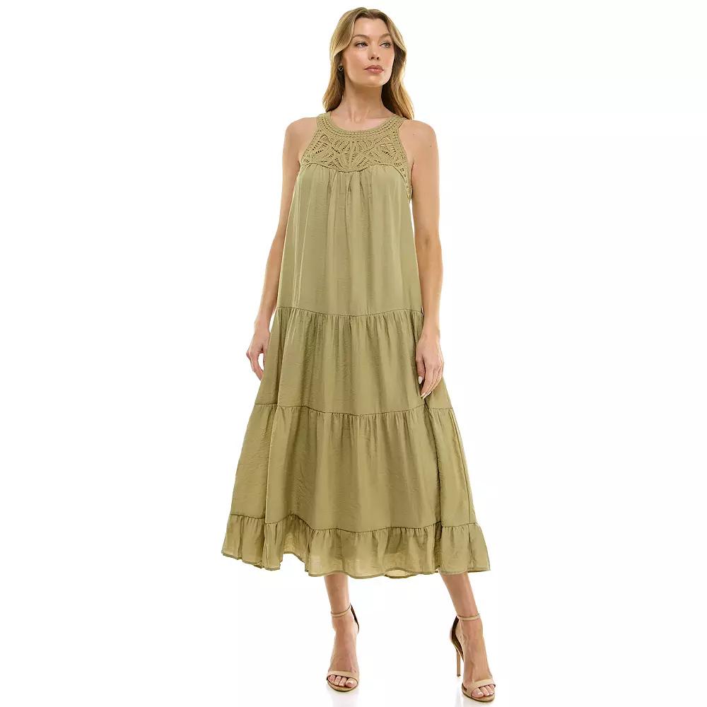 Women's Luxology Woven Tiered Maxi Dress,  Product Image