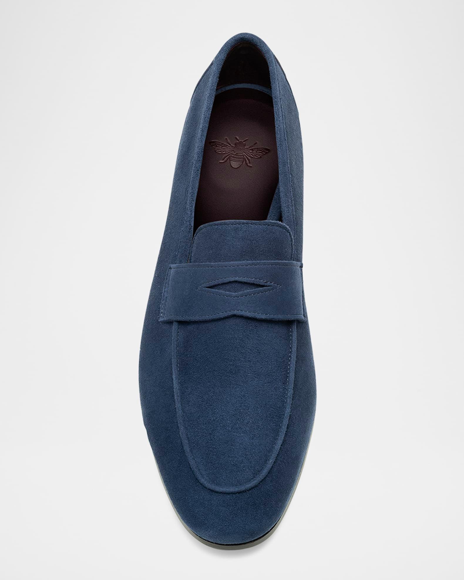 Flaneur Suede Penny Loafers Product Image