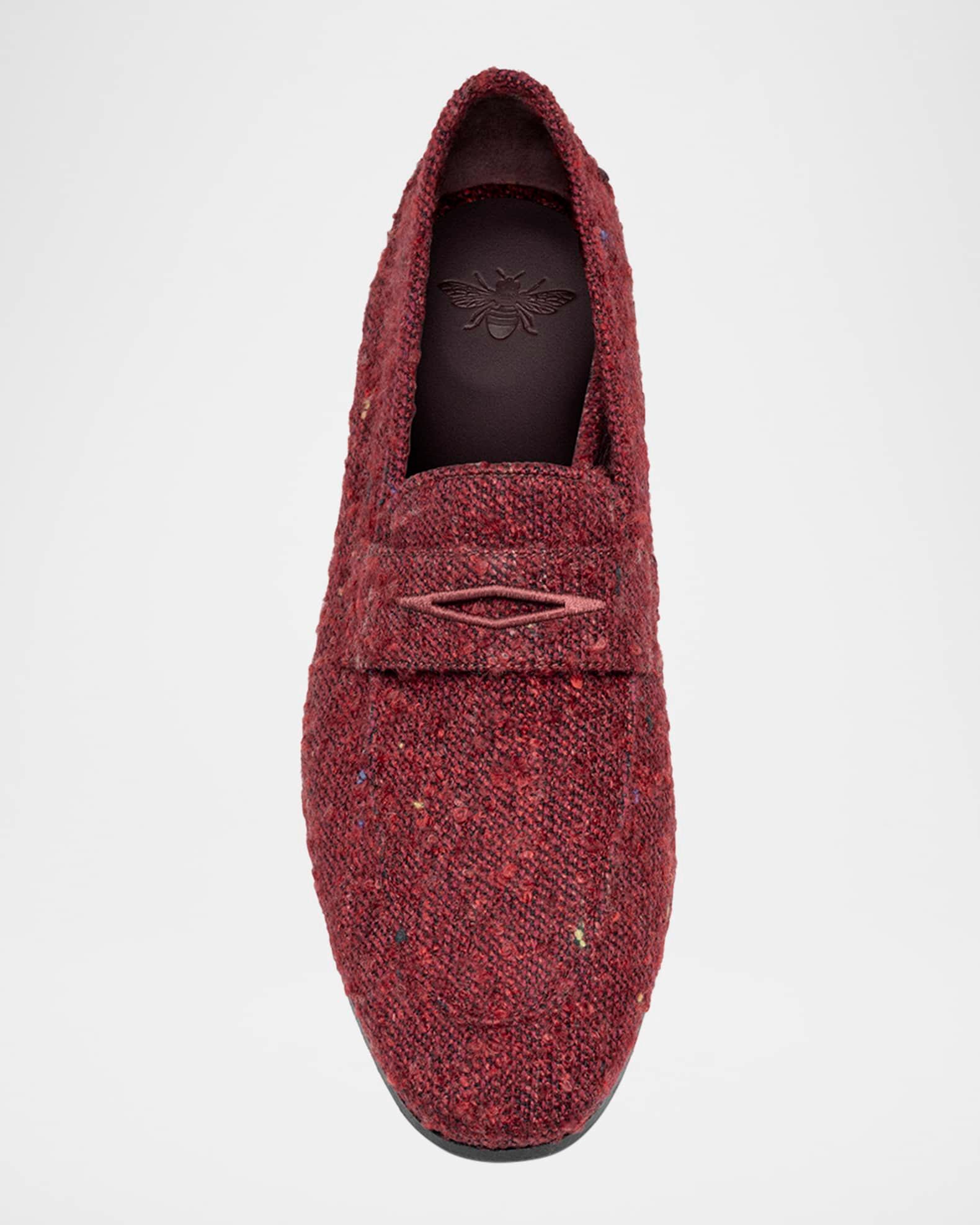 Needled Wooly Penny Loafers Product Image